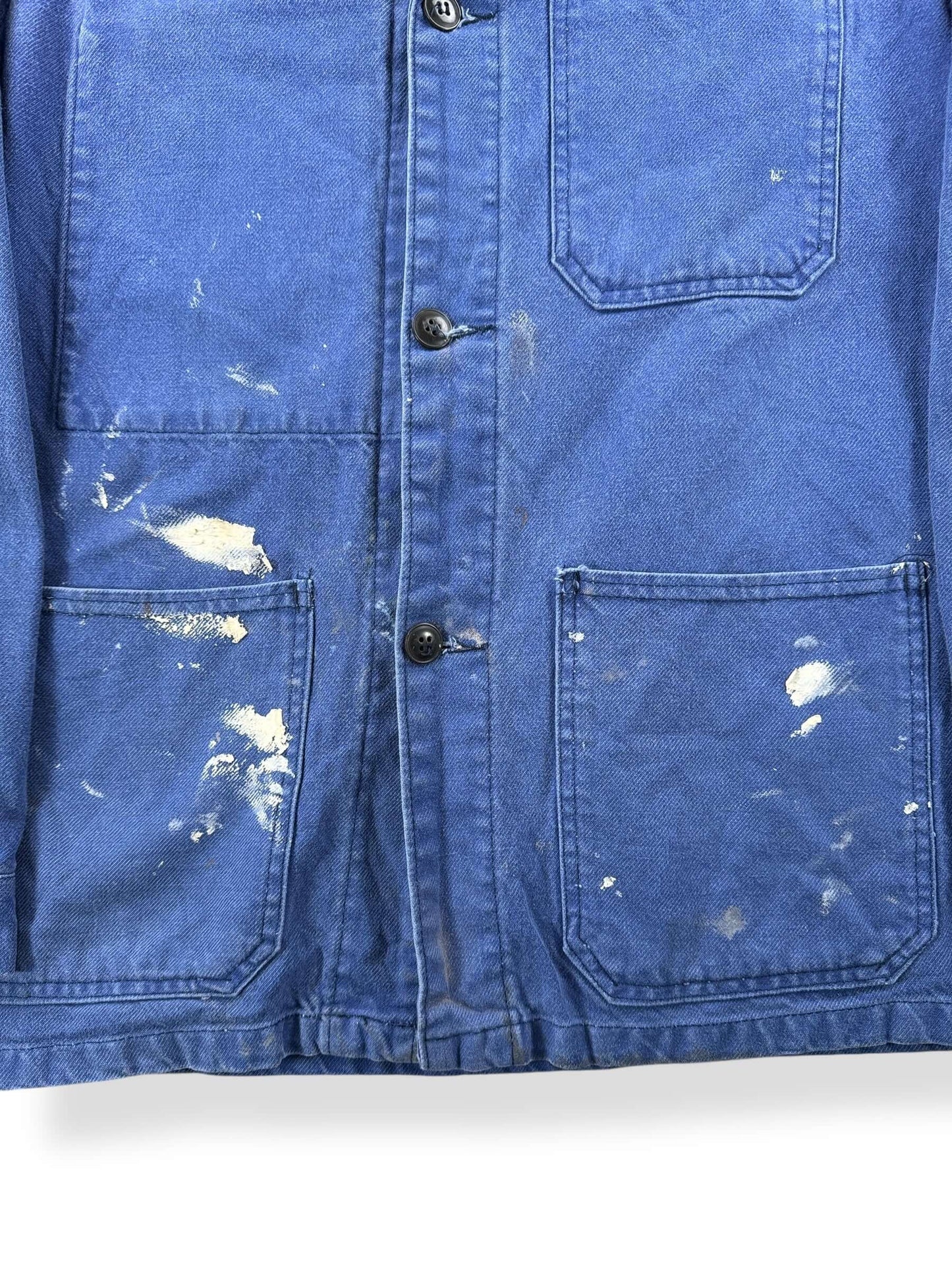 Stains on Vintage Painters French Chore Coat SZ M