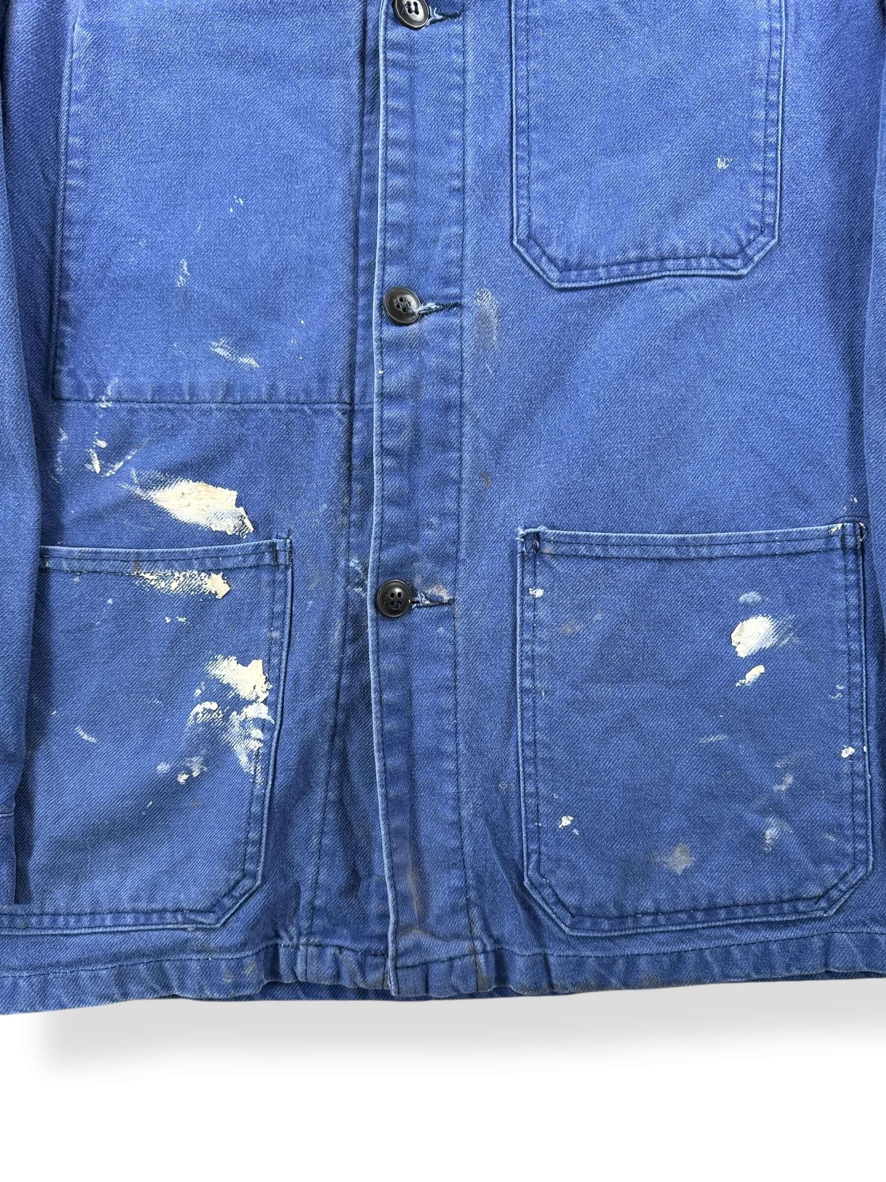 Stains on Vintage Painters French Chore Coat SZ M