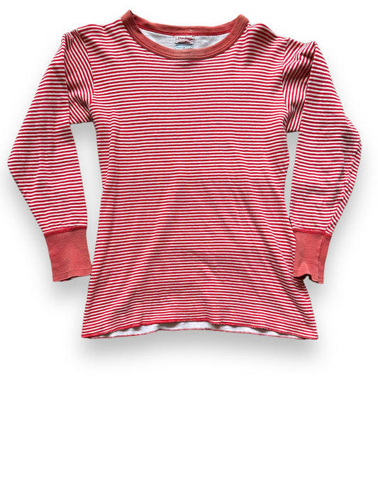 Front View of Vintage Duofold Striped Thermal Top SZ M | Vintage Thermal Underwear Seattle | Barn Owl Vintage Goods