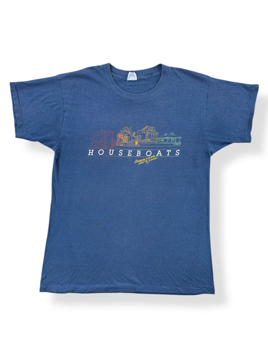 Front of Vintage 80s Seattle Houseboat Tee SZ L