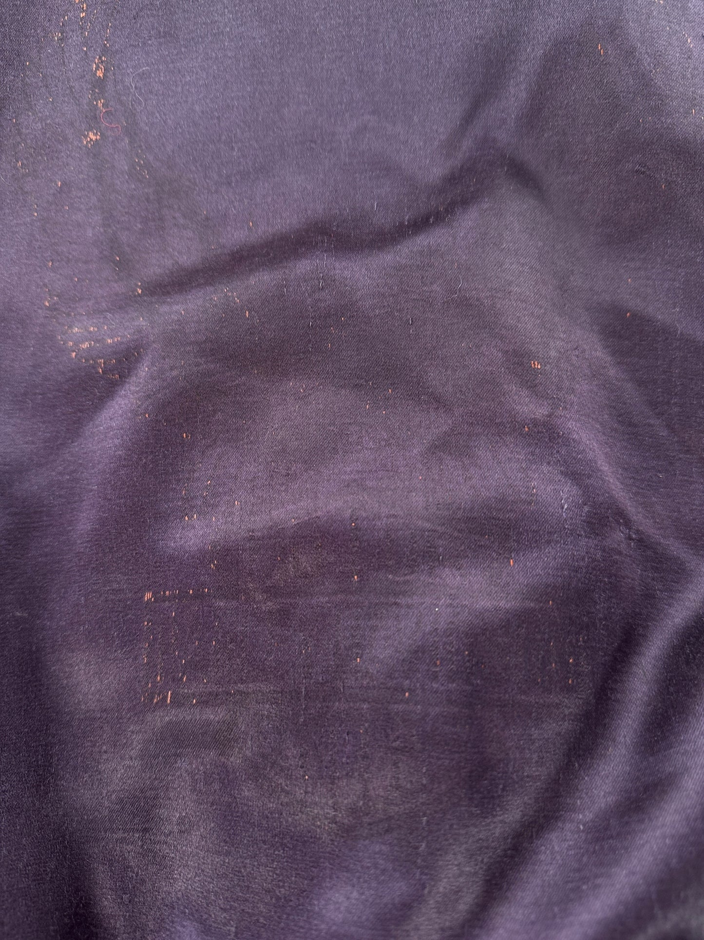 Close-up of faded harley logo on the back of Vintage Harley Davidson Satin Bomber Jacket SZ M - AS IS