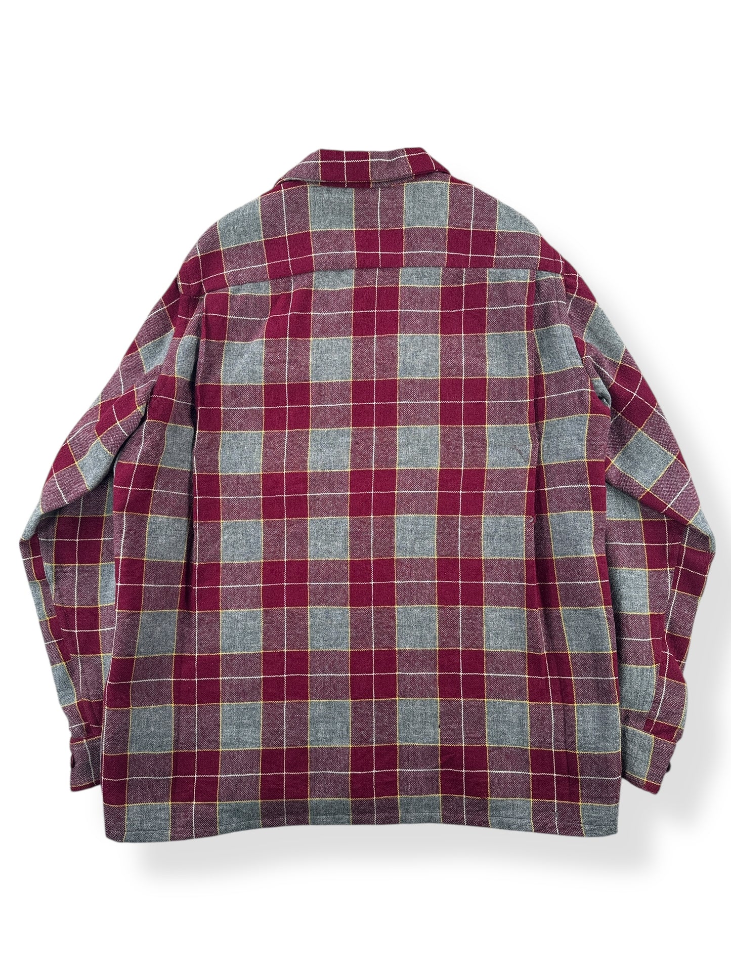 Back of Vintage Penneys Towncraft Wool Flannel SZ M