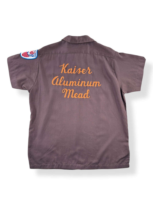 Back of Vintage Kaiser Aluminum Colleen Bowling Shirt SZ M