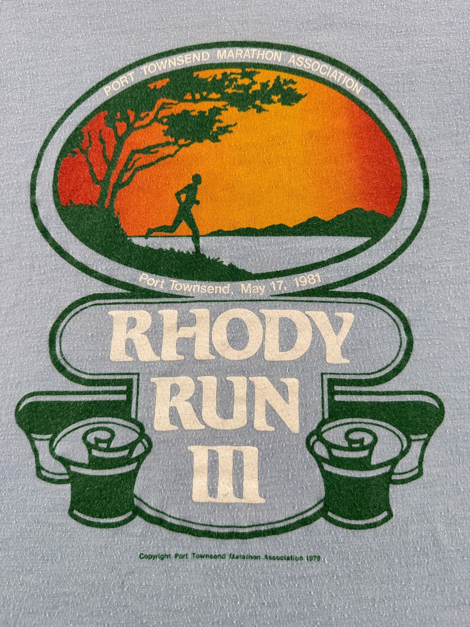 Graphic of Vintage Port Townsend Rhody Run Tee SZ S (Fits XS)
