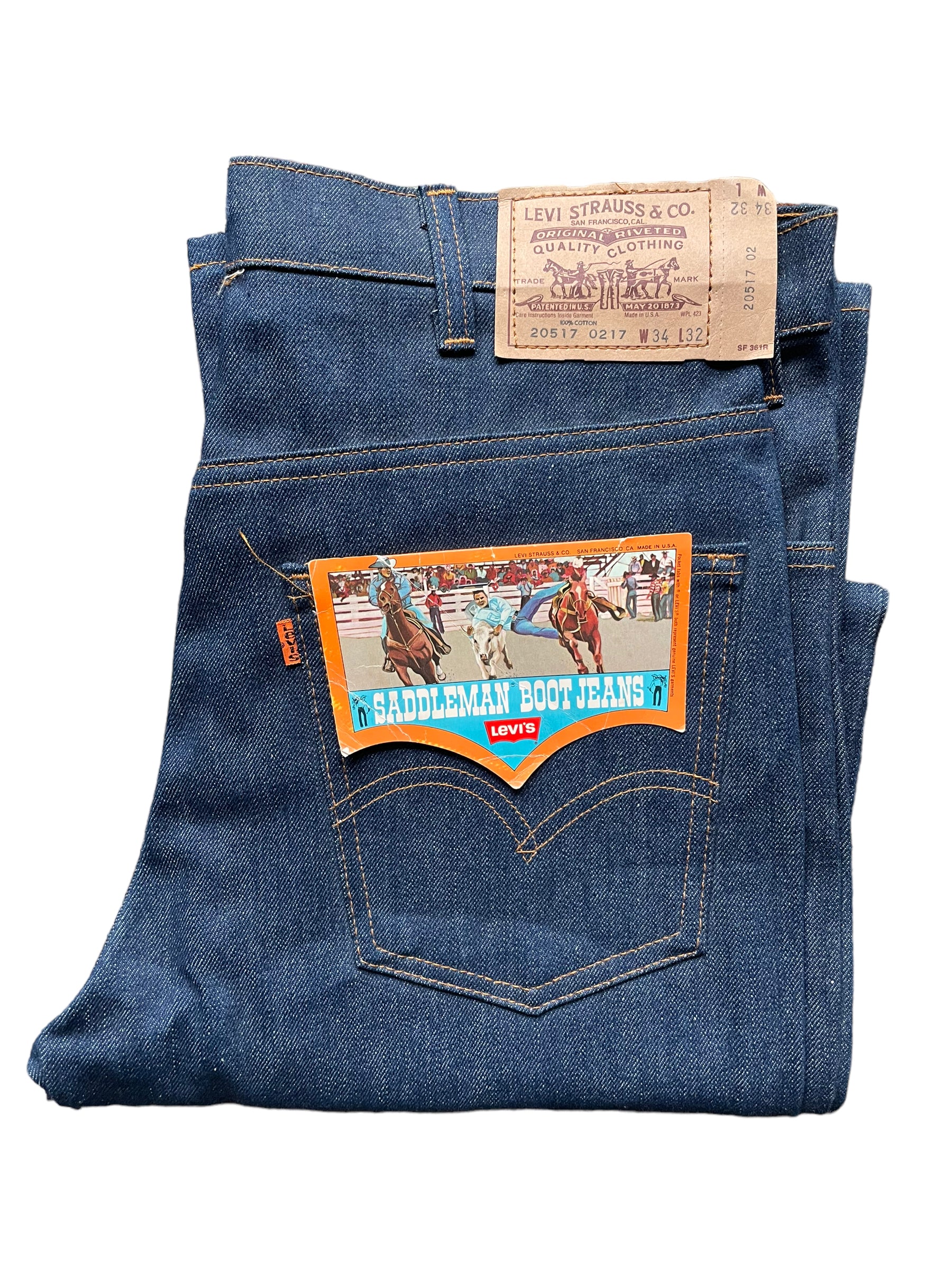 Vintage NOS Levi's Orange Tab 517 Saddleman Boot Cut Jeans | Seattle V –  The Barn Owl Vintage Goods