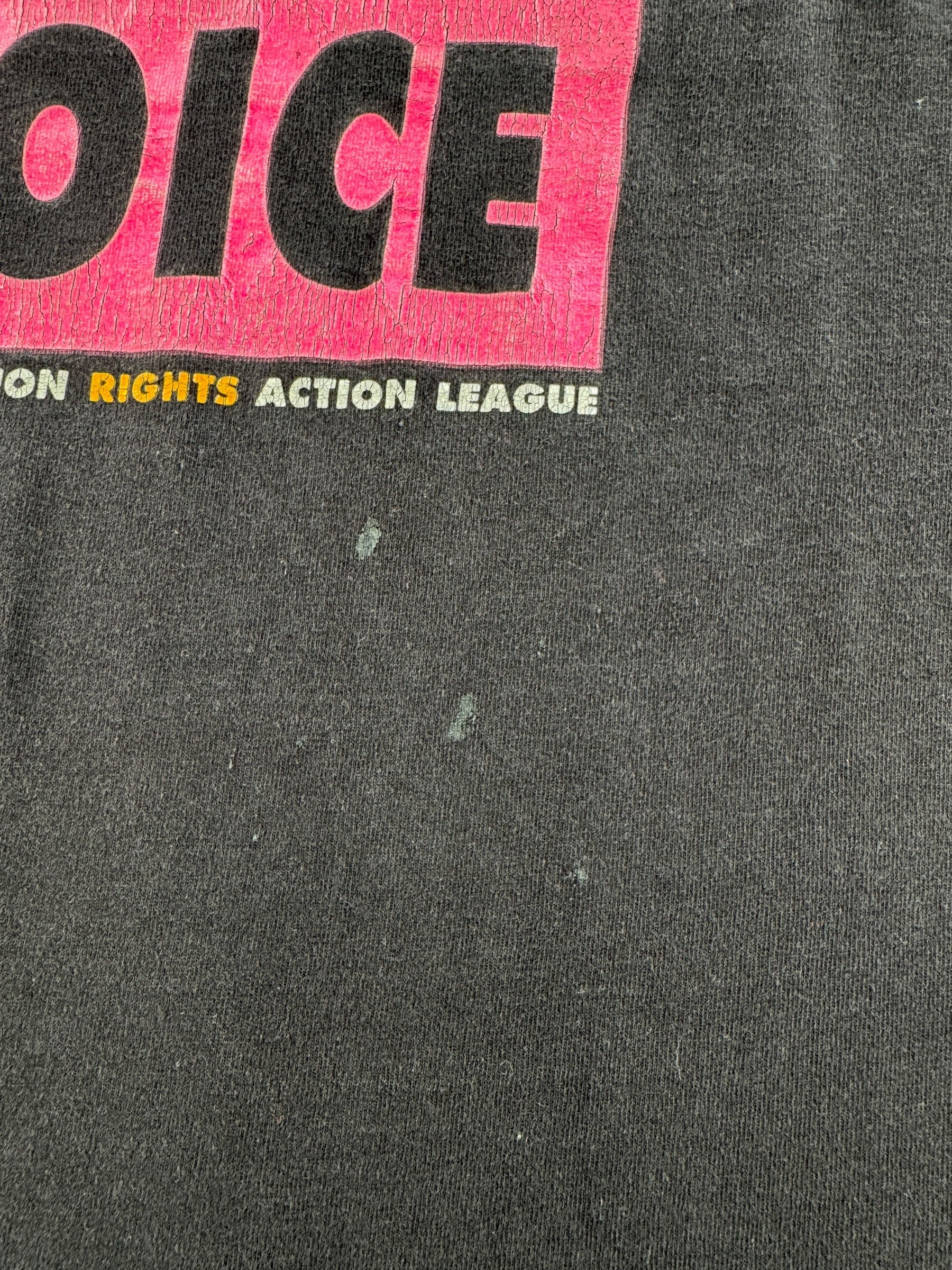 Staining on Vintage Abortion Rights Tee SZ XL