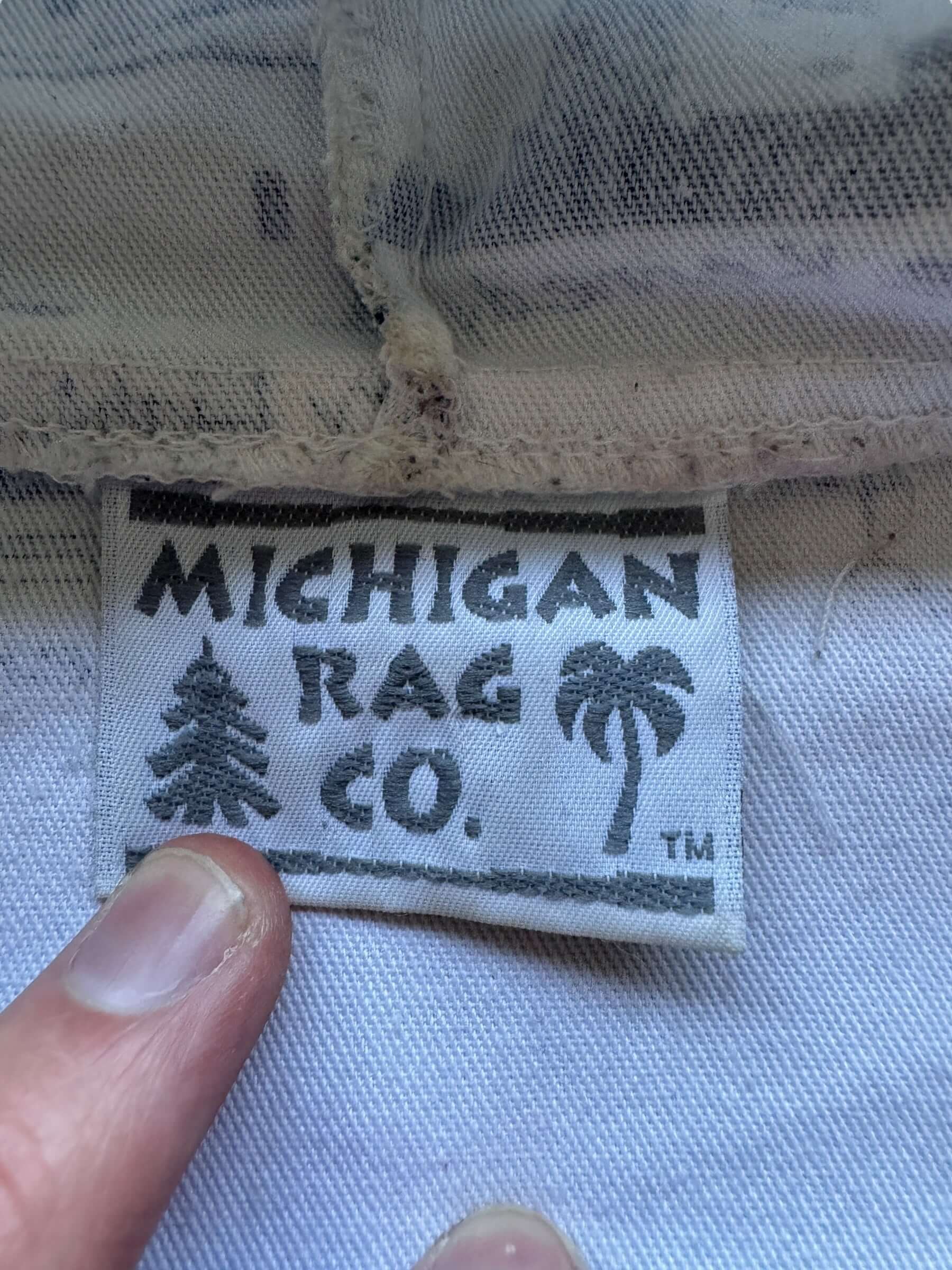 Tag on Vintage Michigan Rag Company Lighthouse Jacket SZ M