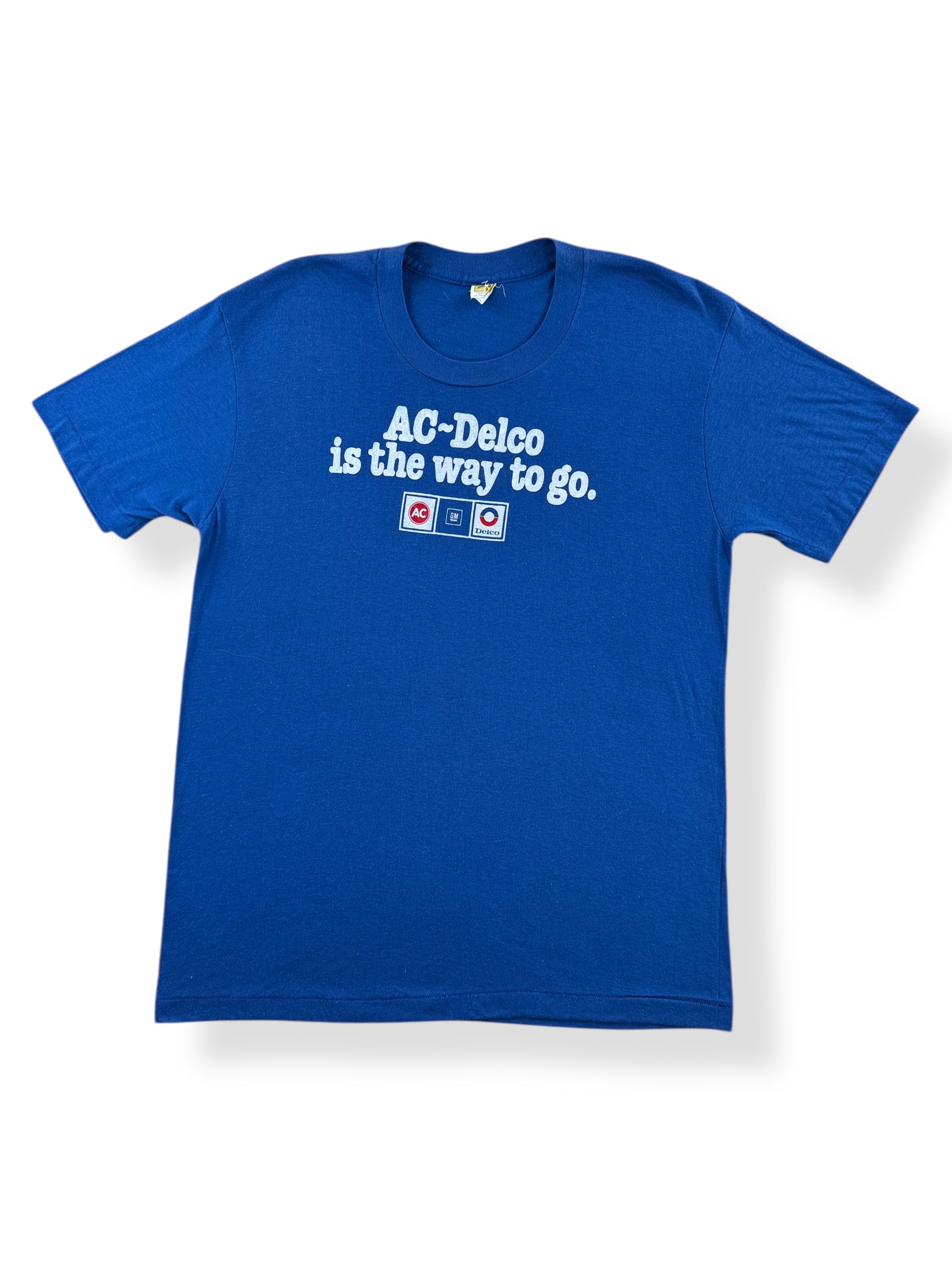 Front of Vintage Delco Tee SZ XL (Fits M)