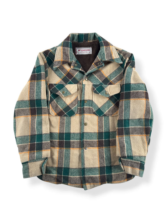 Front of Vintage McGregor Fleece Lined Plaid Jacket SZ 40