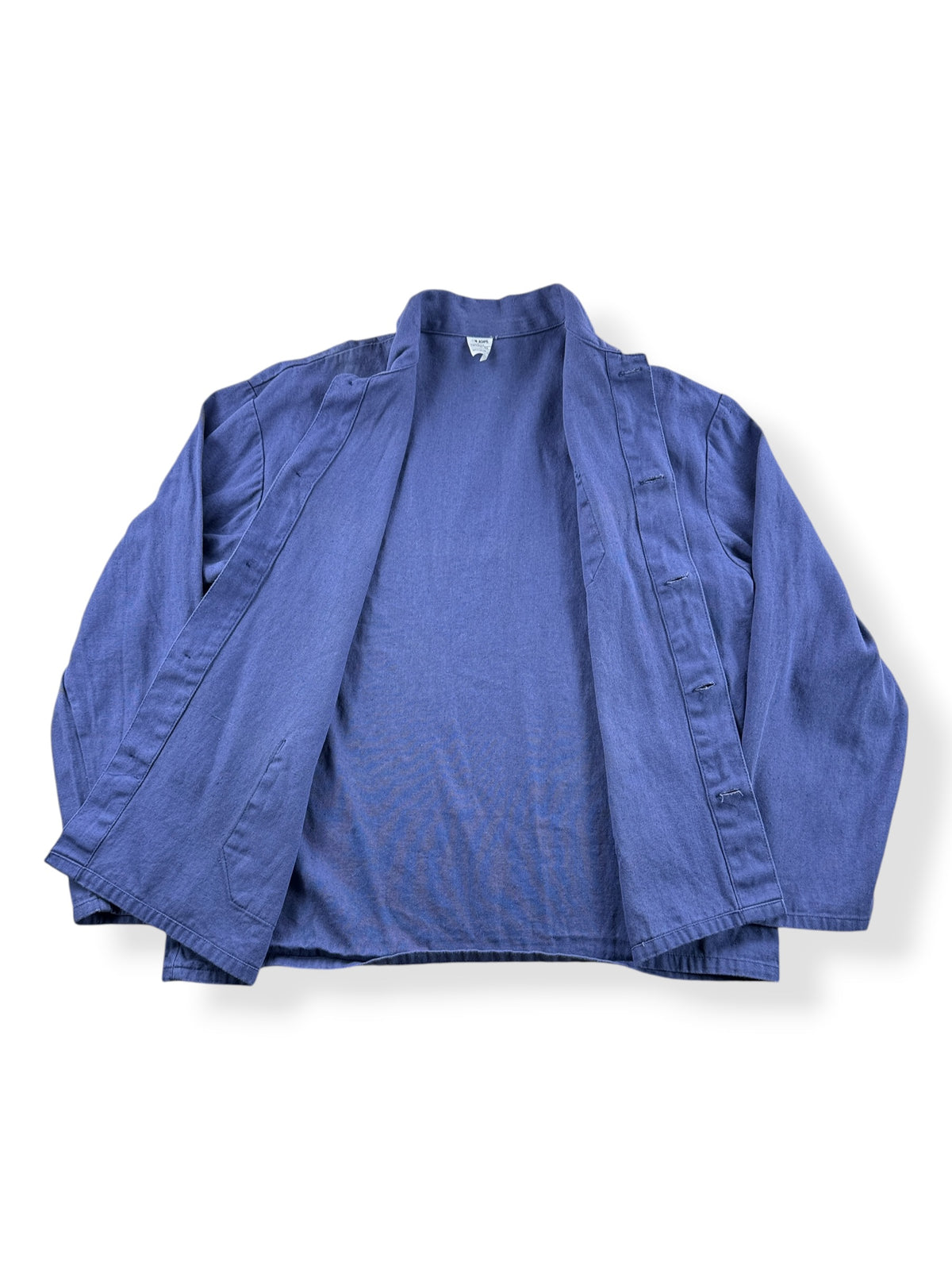 Inside of Vintage French Chore Coat SZ XL