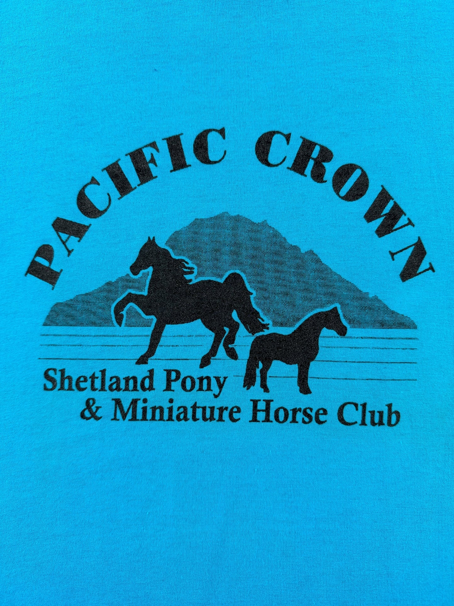 Graphic of Vintage Pacific Crown Shetland Pony Tee SZ S