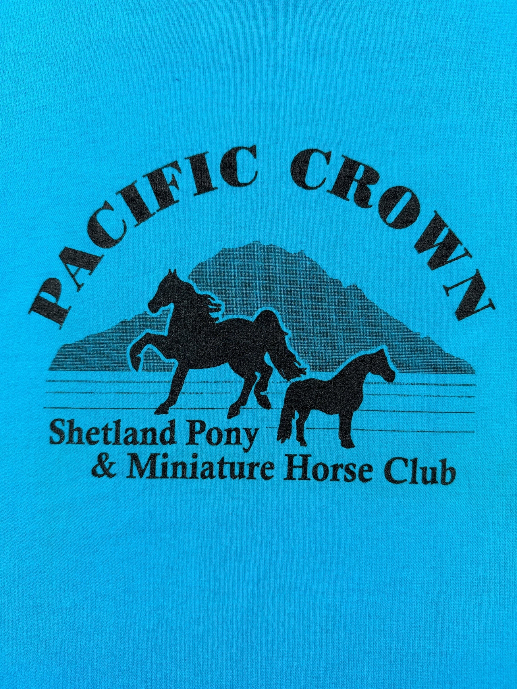 Graphic of Vintage Pacific Crown Shetland Pony Tee SZ S