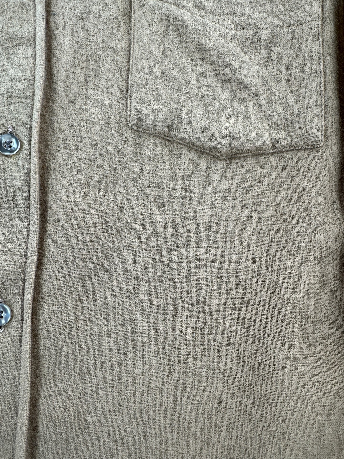 Hole on Vintage Camel Pendleton Shirt SZ M (Fits S)