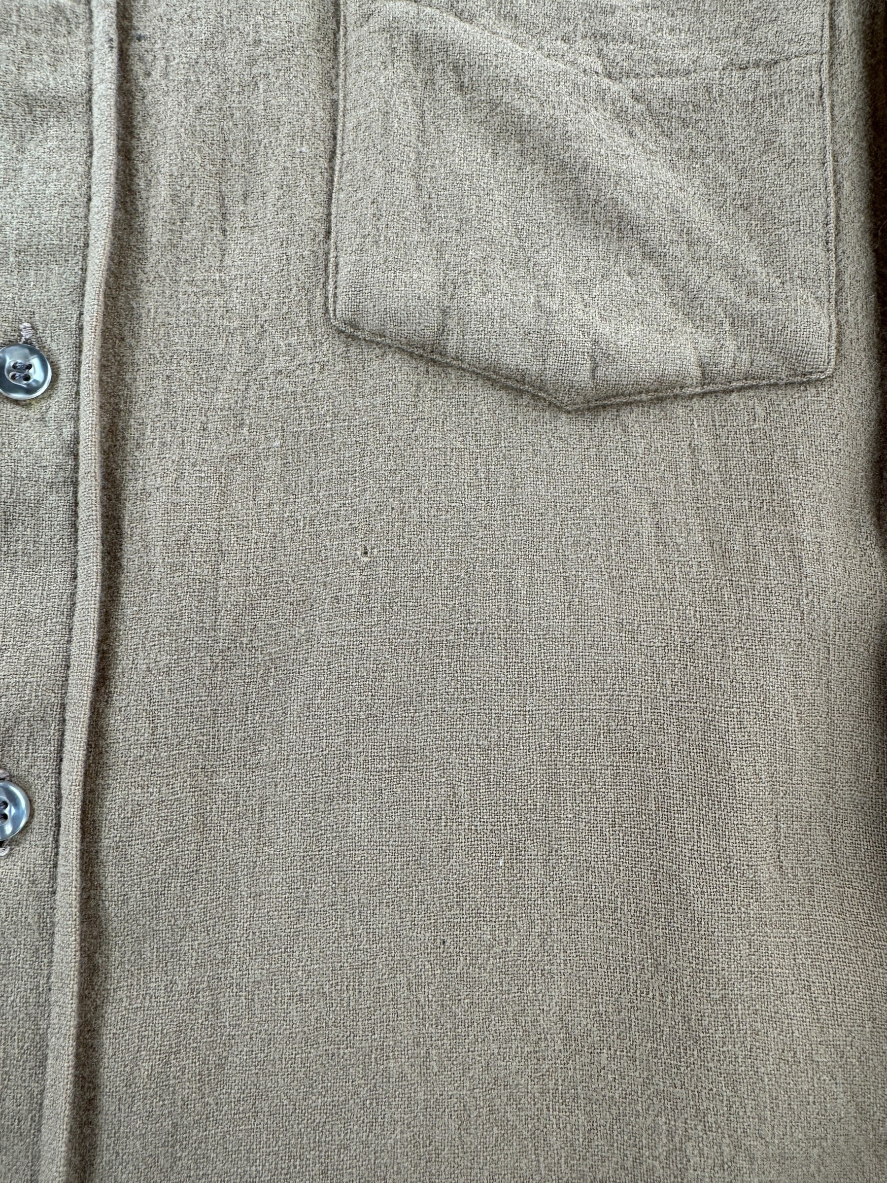 Hole on Vintage Camel Pendleton Shirt SZ M (Fits S)