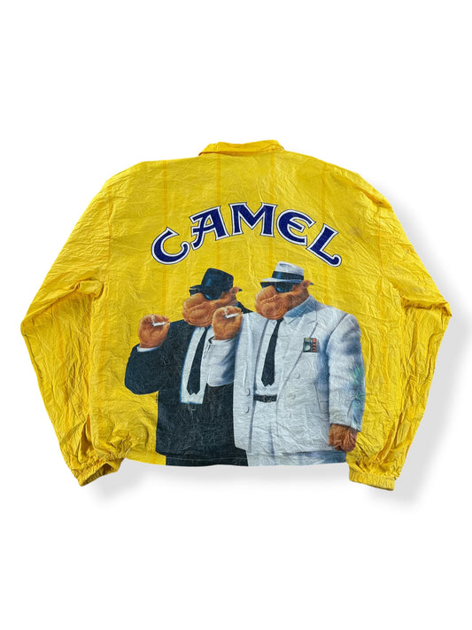 Back of Vintage Camel Windbreaker SZ XL