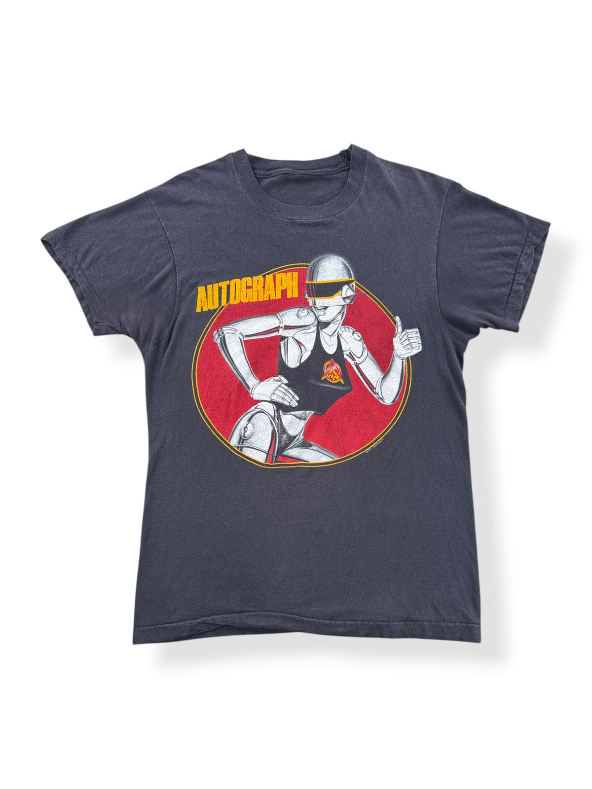 Front of Vintage '85 Sorayama Autograph Band Tee SZ S