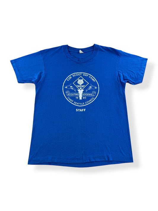 Front of Vintage Chief Seattle Council Cub Scouts Tee SZ L