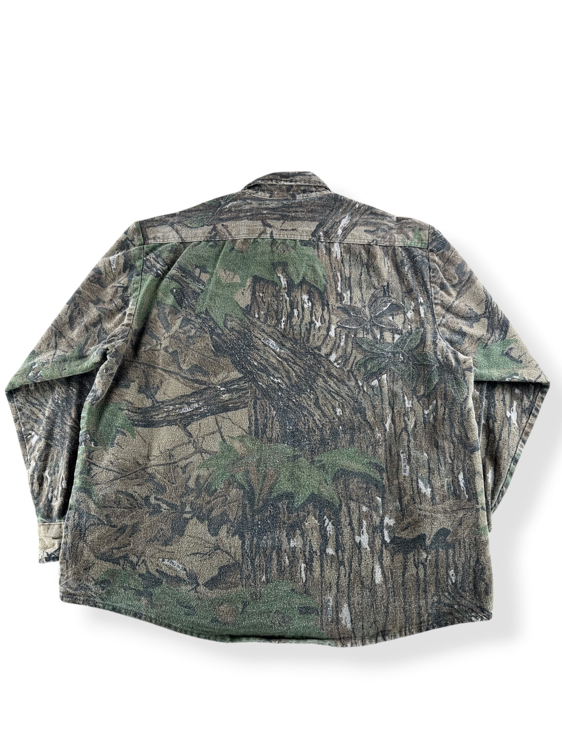Back of Vintage 90's Five Brother Realtree Chamois Shirt SZ XL