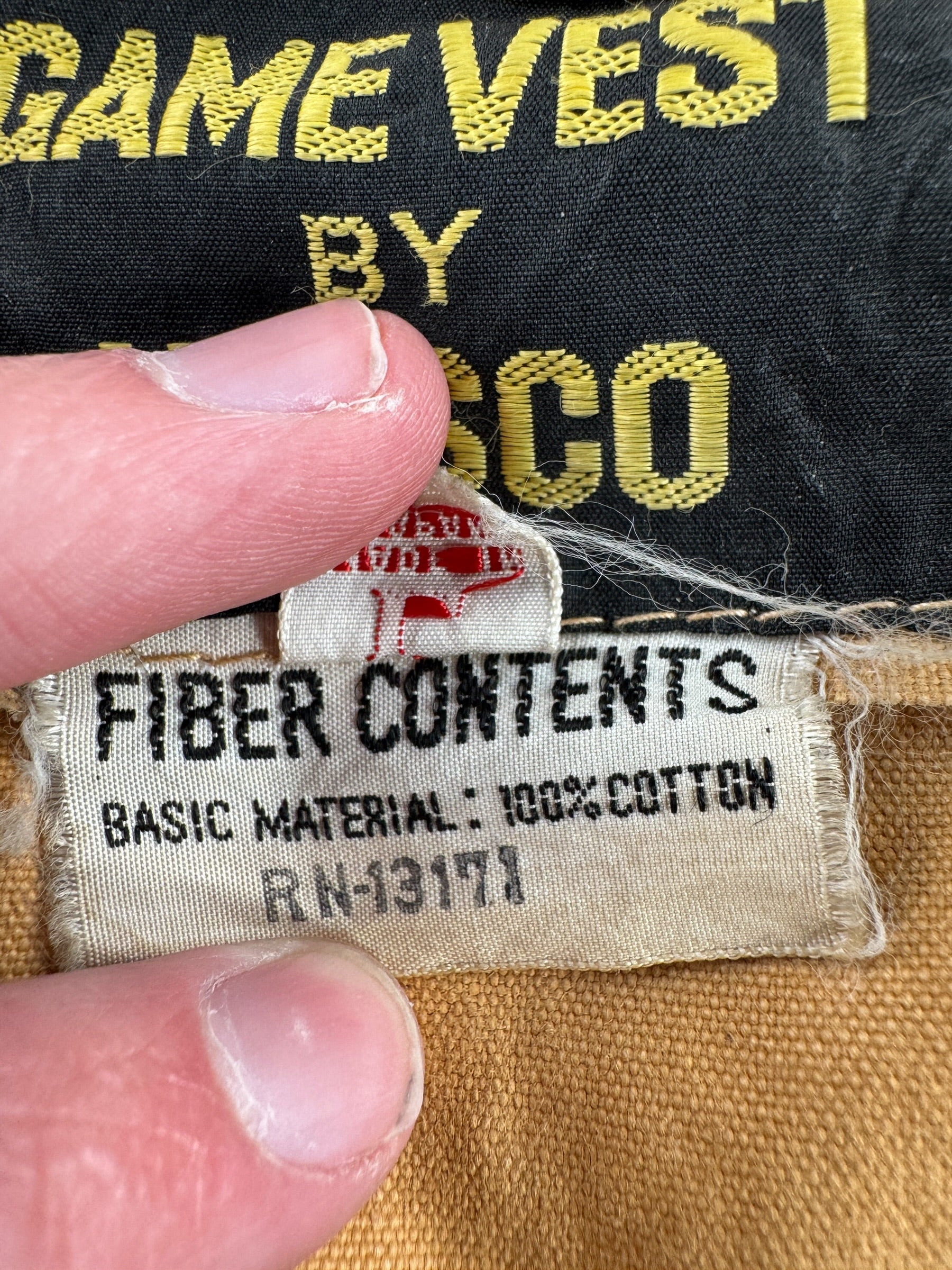 Tag on Vintage Udisco Made in Japan Game Vest SZ M