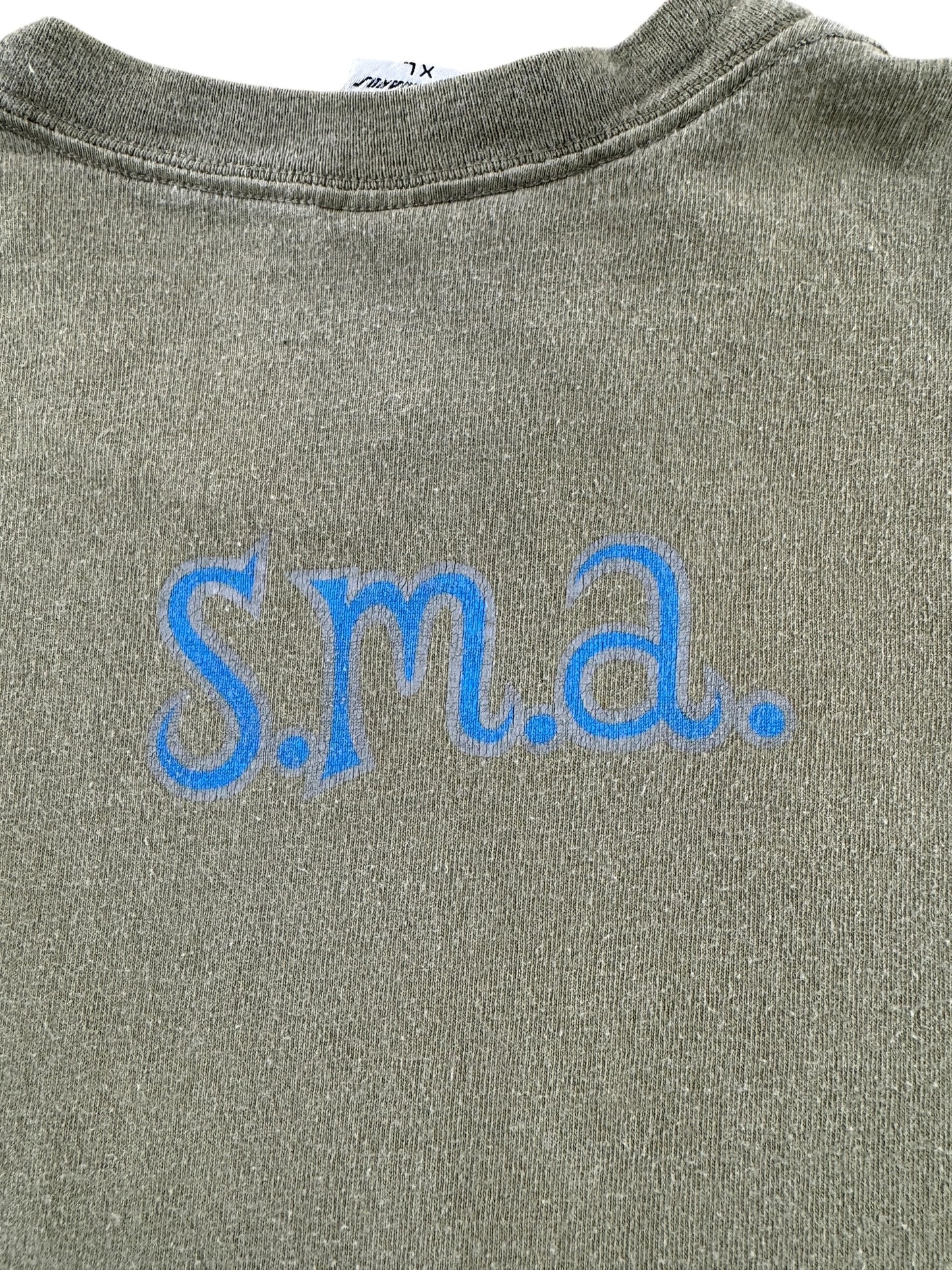 Back Graphic of Vintage Santa Cruz Alan Peterson Santa Monica Airlines Tee SZ XL