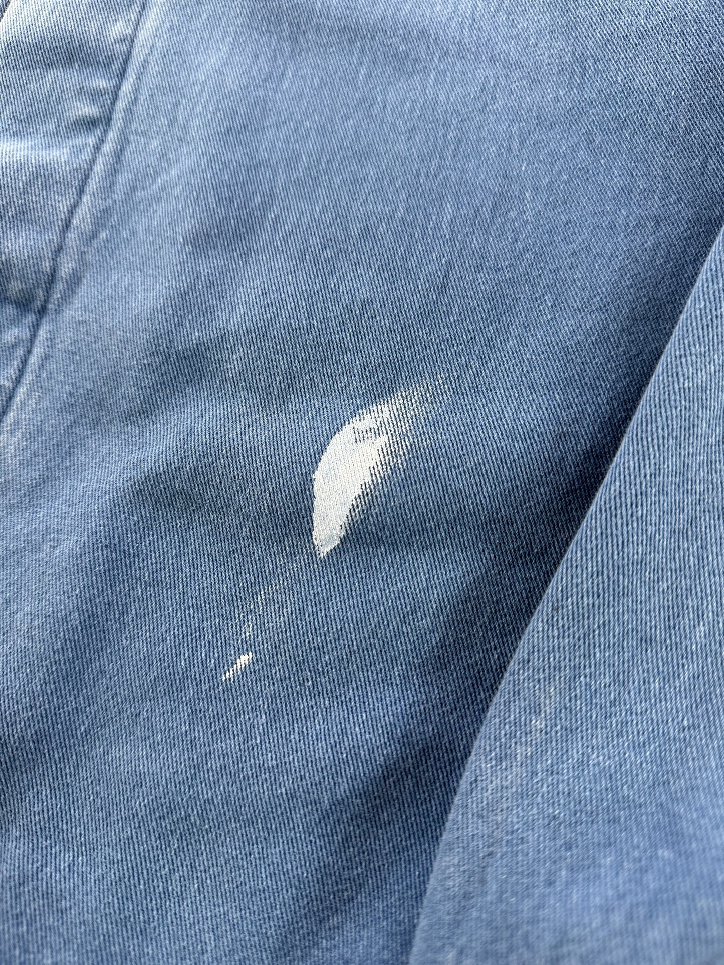 Paint mark on front of Vintage Euro Berco Chore Coat SZ XL