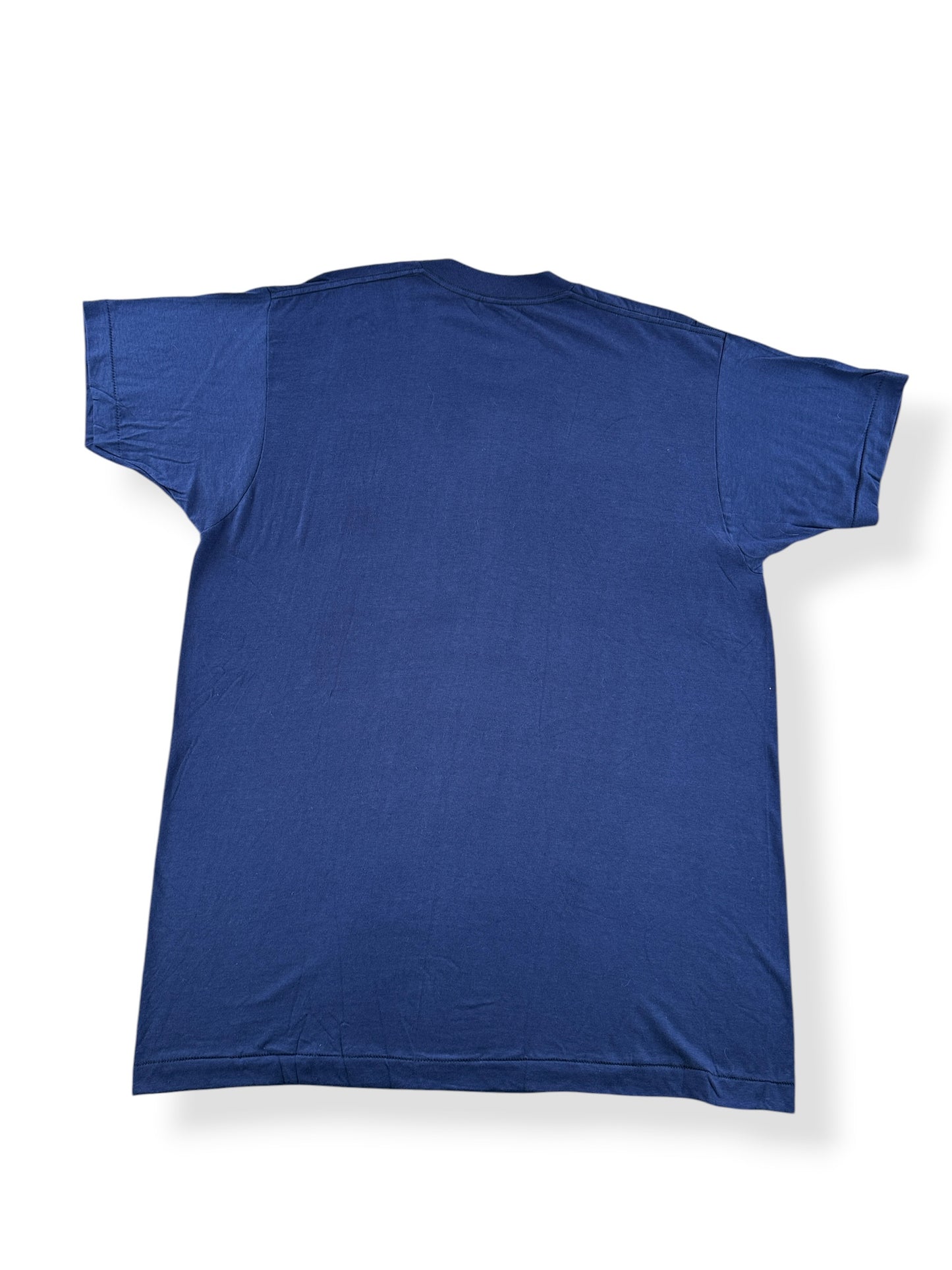 Back of Vintage BVD Navy Blank Pocket Tee SZ XXL (Fits XL)