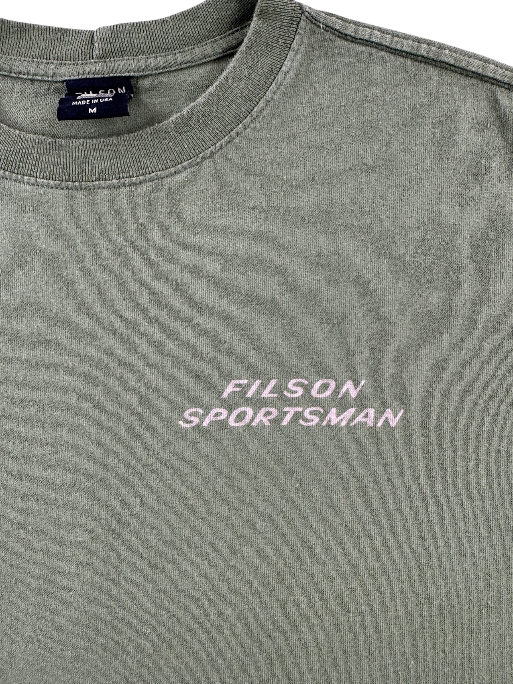 Graphic of Filson Sportsman Long Sleeve Tee SZ M