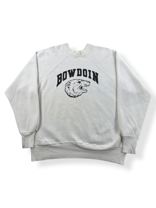 Front of Vintage Bowdoin Polar Bear Crewneck SZ L