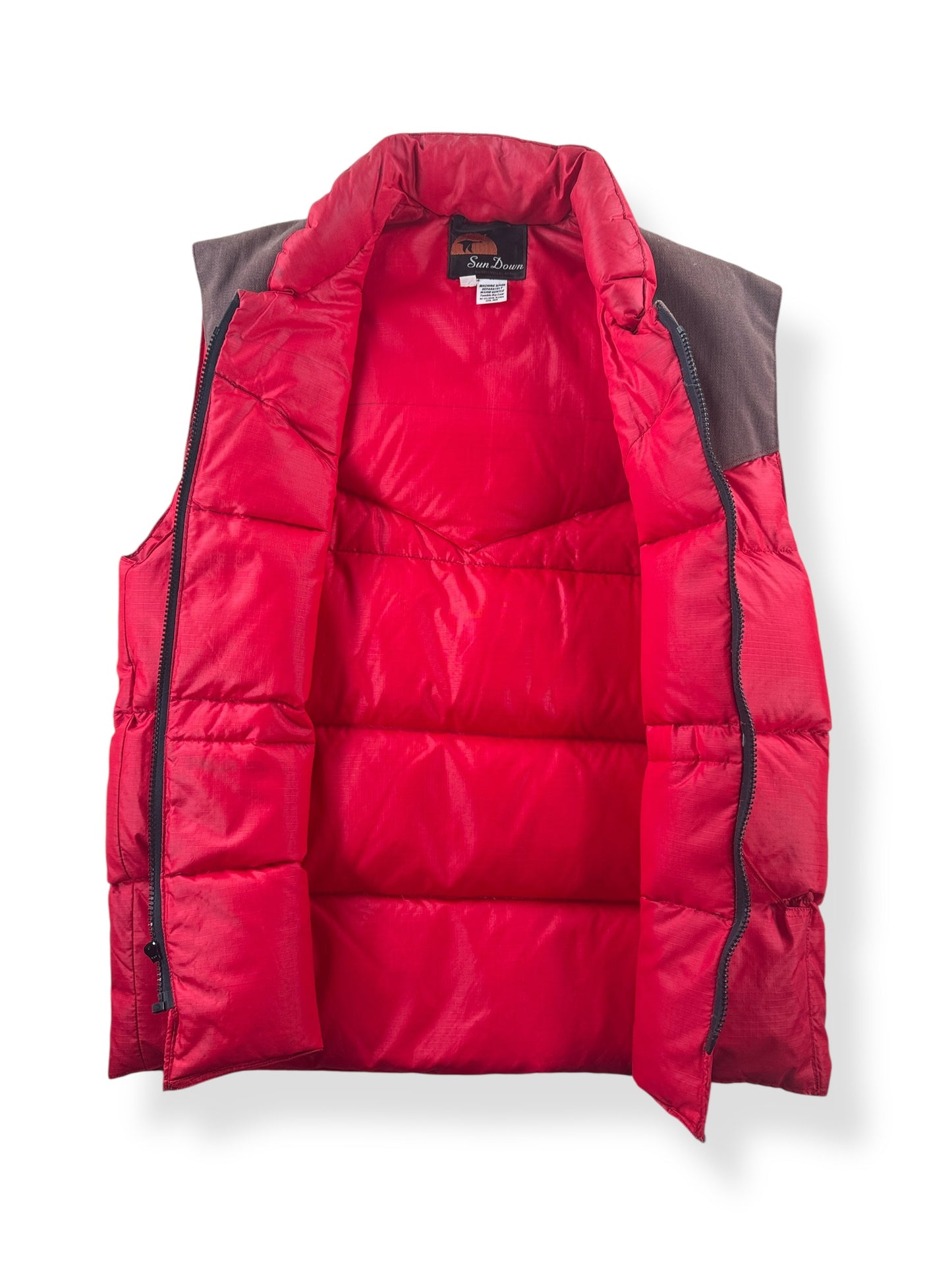 Inside of Vintage Sun Down Vest SZ S