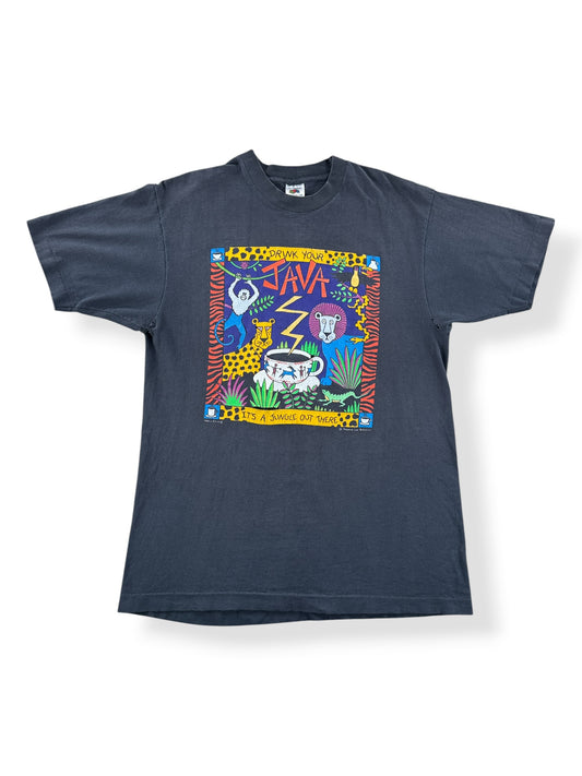 Front of Vintage Rebecca Lee Baldwin Java Art Tee Thrasher SZ L (Fits M)