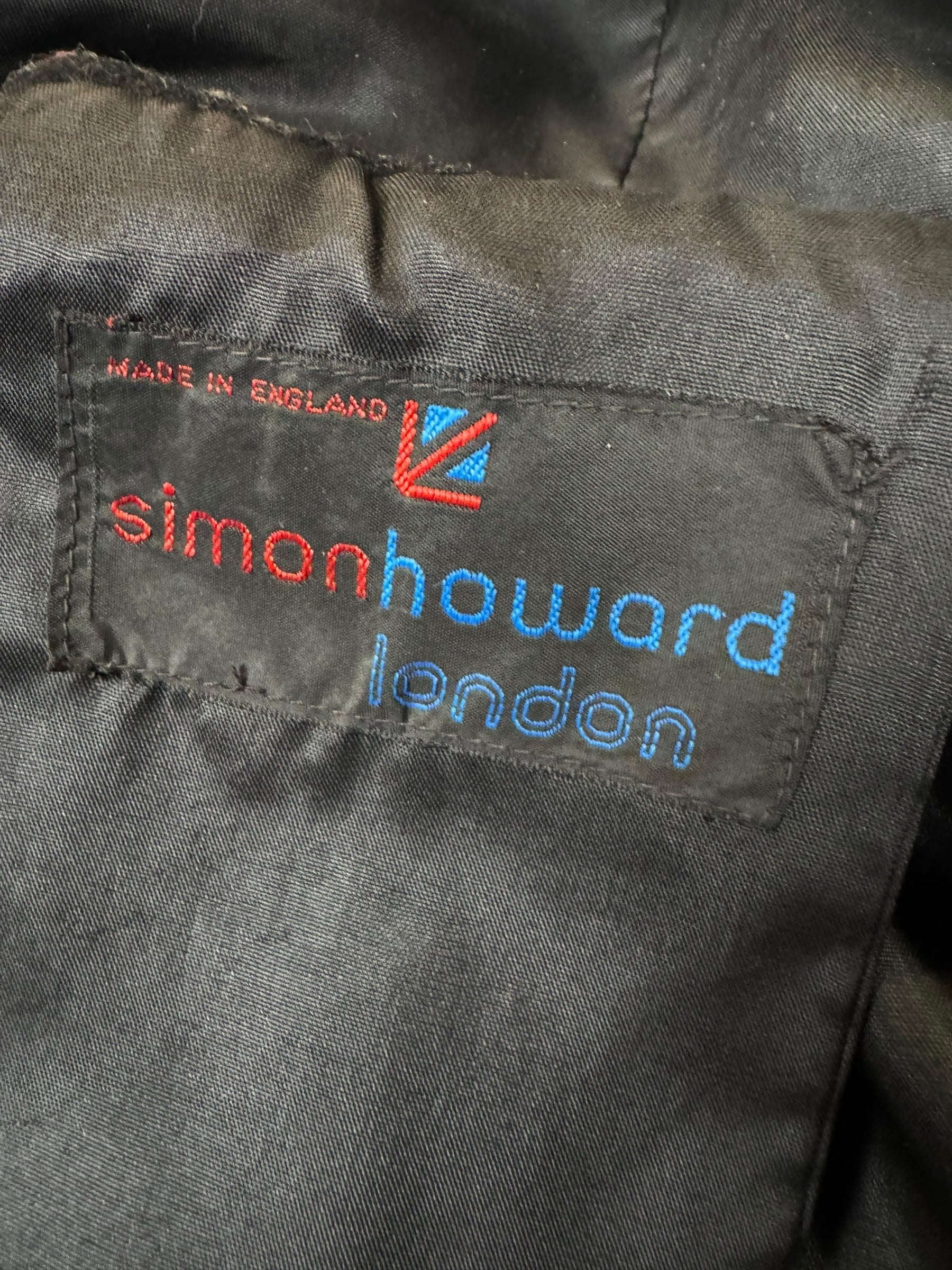 Tag of 1970s Simon Howard Wool Fur Trimmed Coat S