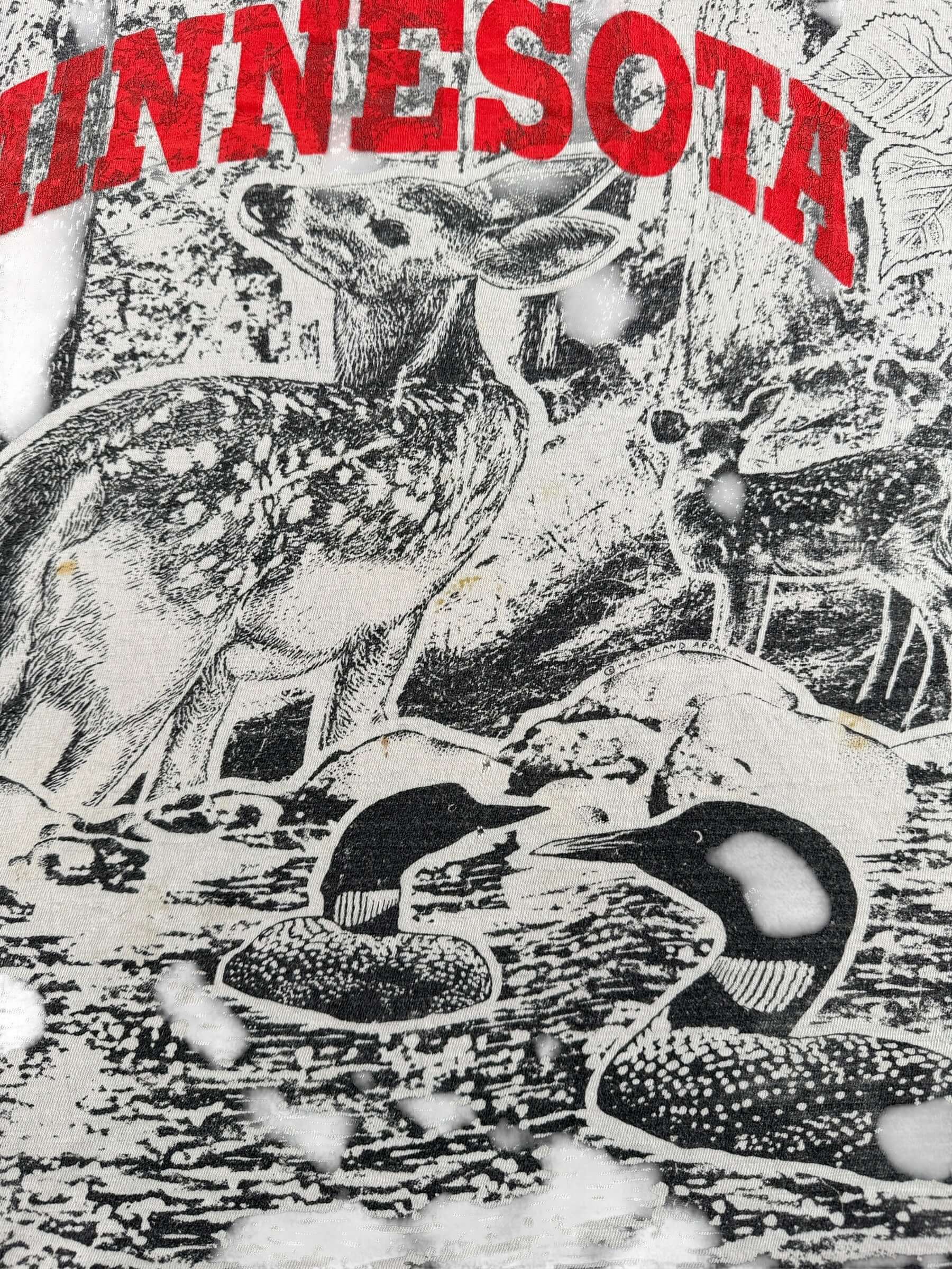 Graphic of Vintage Minnesota AOP Tee SZ XXL