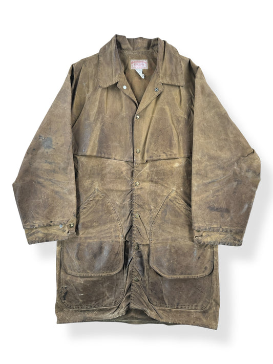 Front of Vintage Filson Style 68 Tin Cloth Jacket SZ L