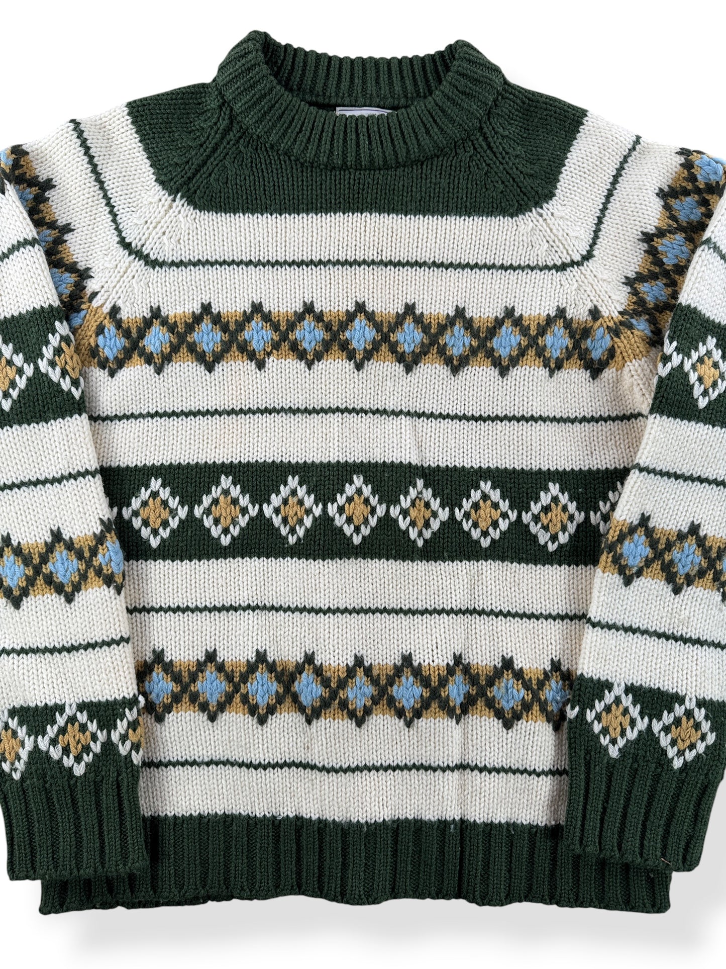 Close-up of Vintage Macys Knit Sweater SZ 40