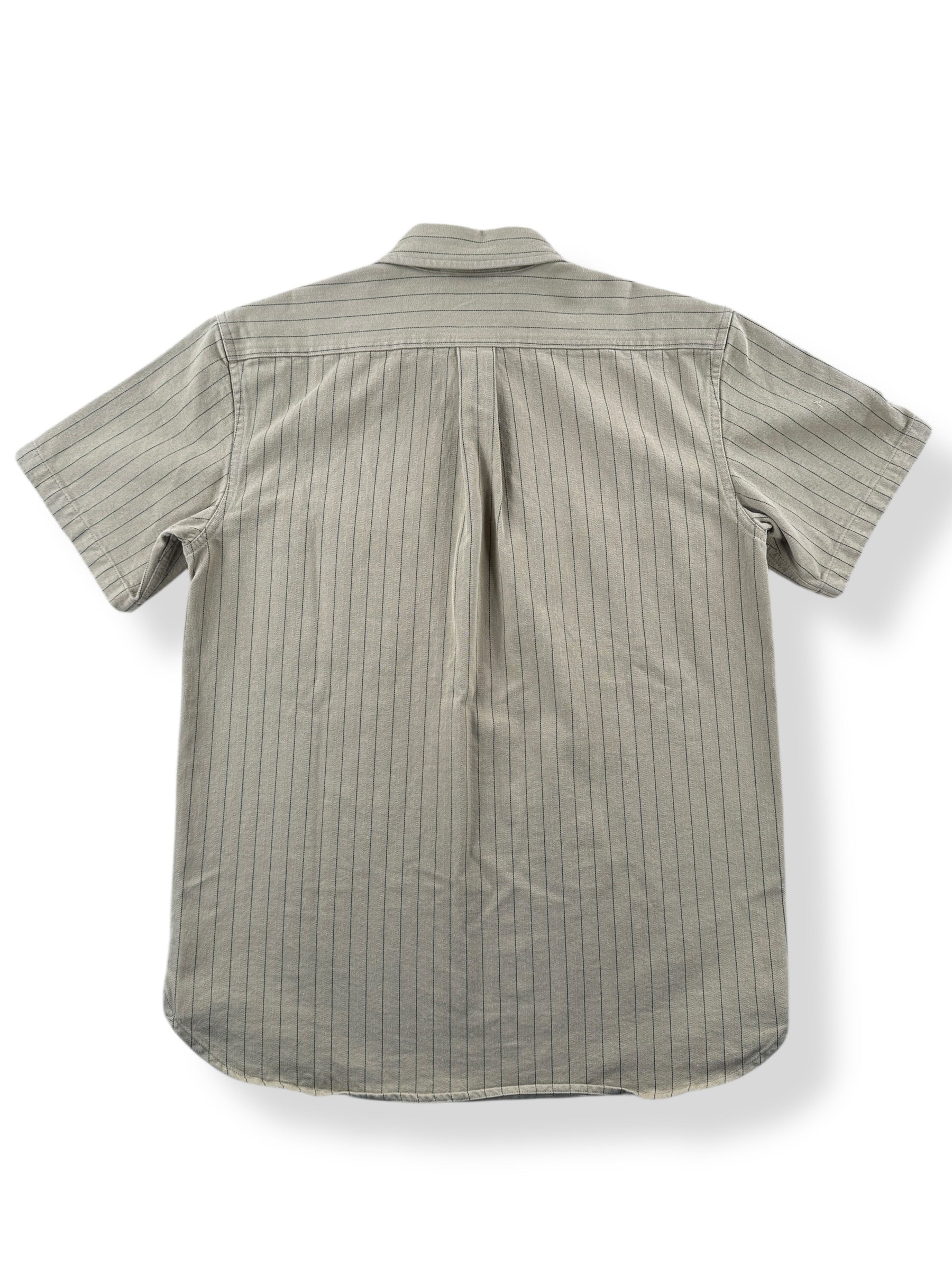 Back of Filson Quarter Zip Work Shirt SZ S