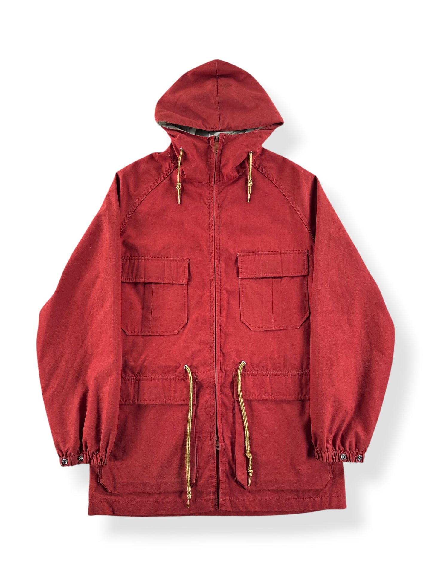Front of Vintage Woolrich Brick Red Parka SZ S