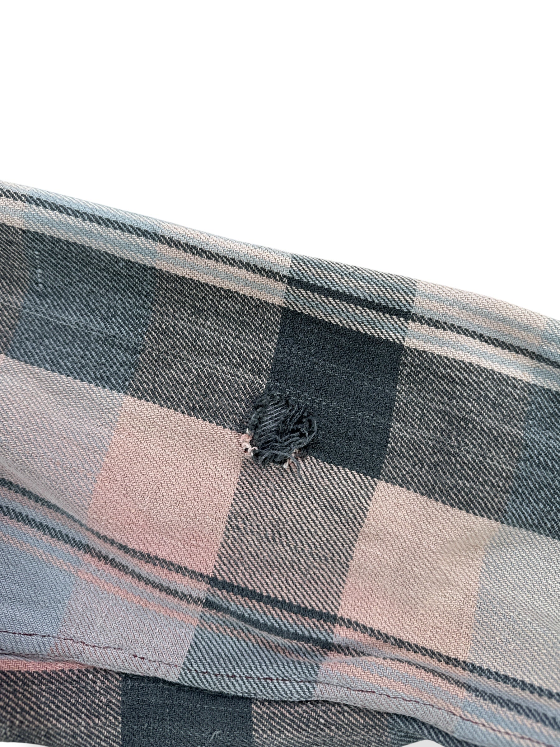 Hole on Vintage WearGuard Faded Cotton Flannel SZ M