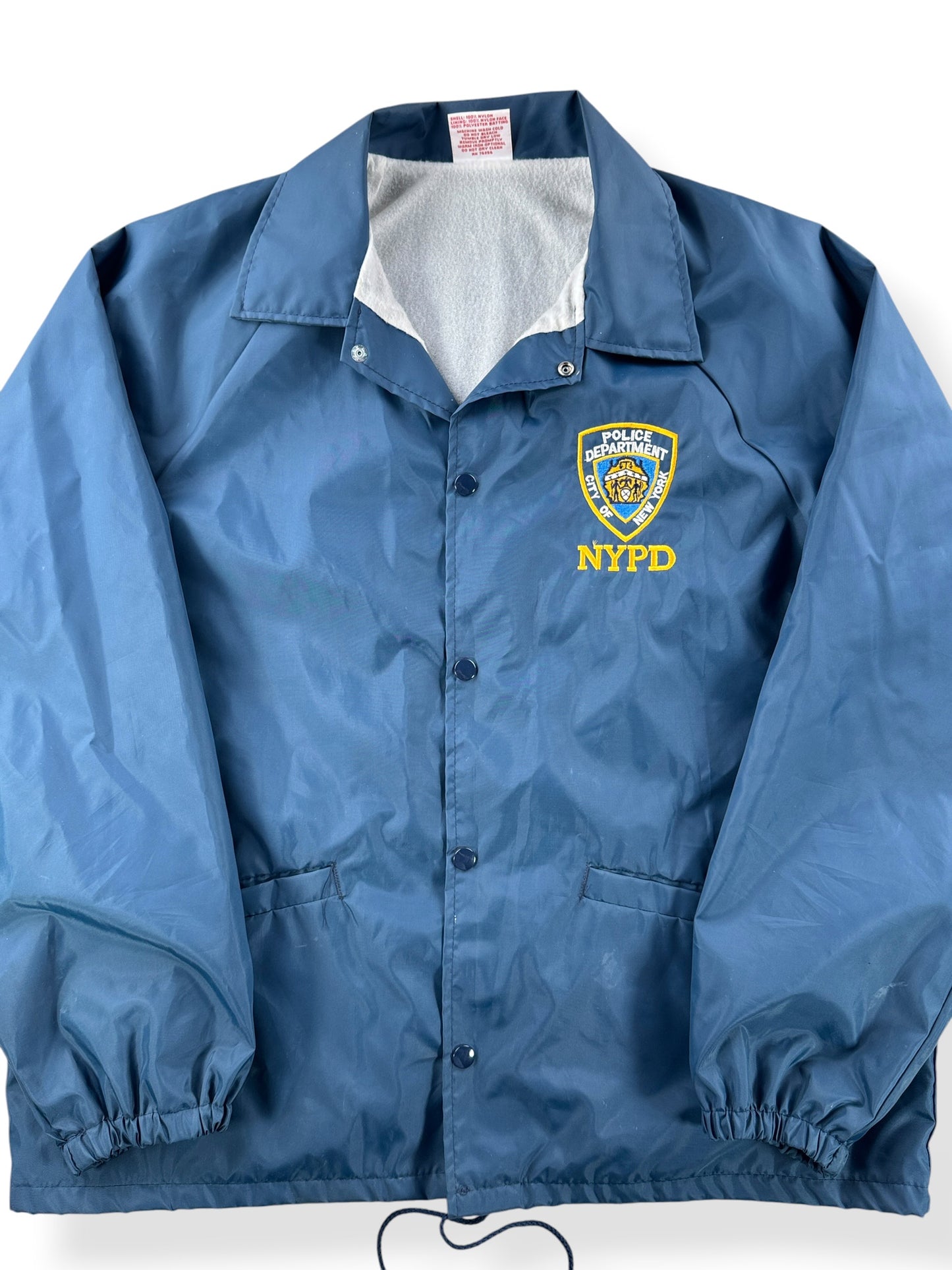 Close-up of Vintage NYPD Rudy Giuliani Cosplay Jacket SZ L