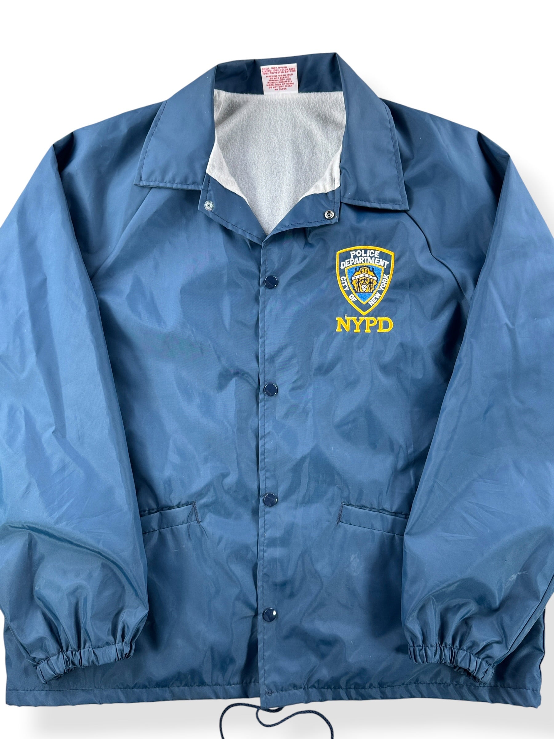 Close-up of Vintage NYPD Rudy Giuliani Cosplay Jacket SZ L