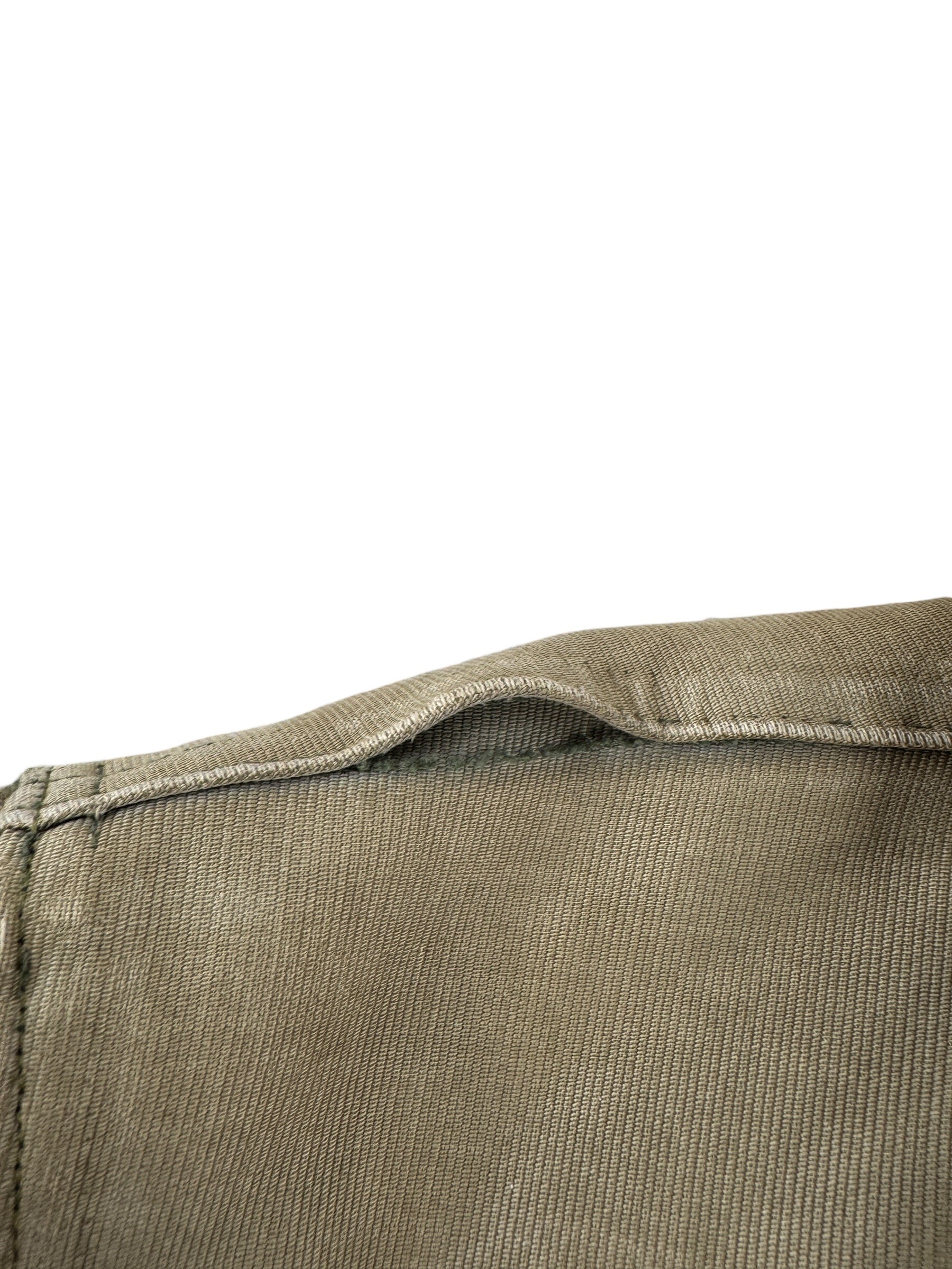 Undone Seam on Vintage WWII Era Stenciled N-1 Deck Jacket SZ 42