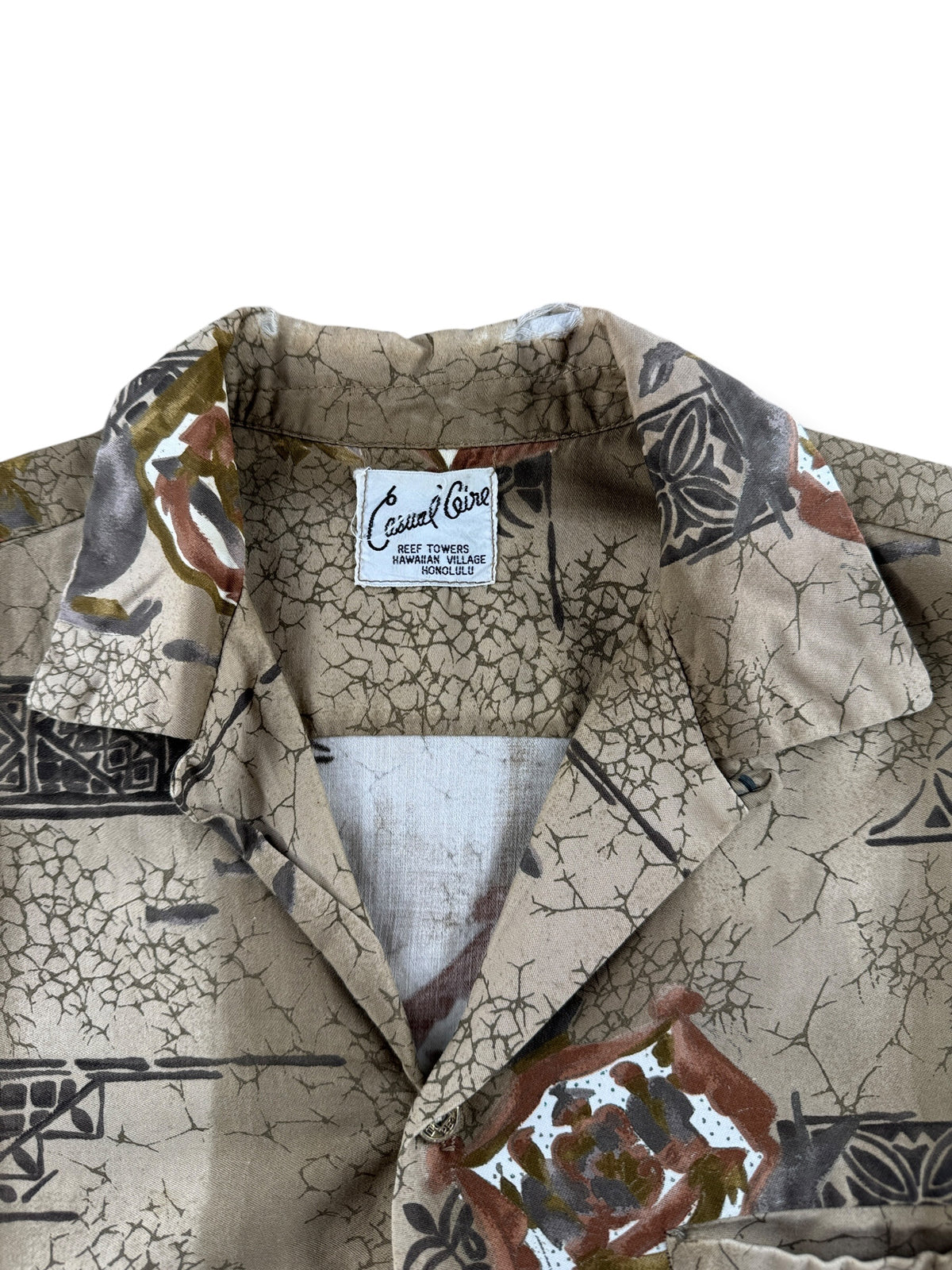 Collar on Vintage Casual Coire Aloha Shirt SZ M