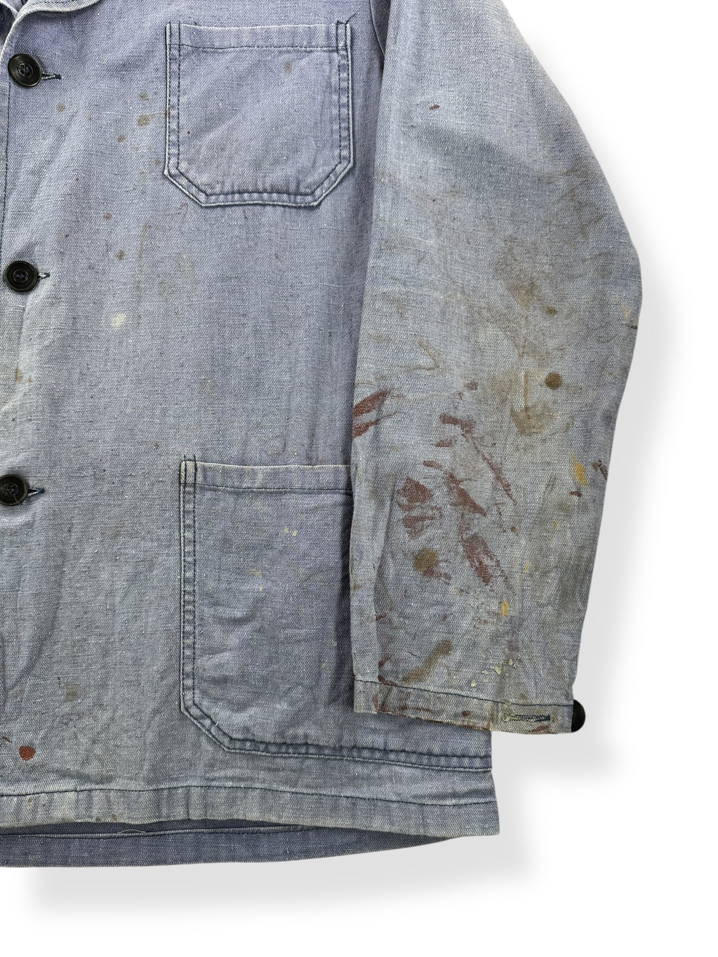 Stains on Vintage Tejg French Chore Coat SZ L