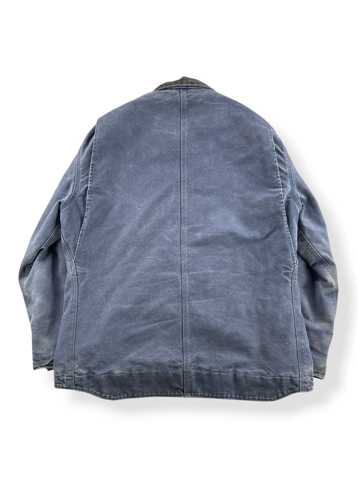 Back of Vintage Faded Blue Carhartt Arctic Jacket SZ L