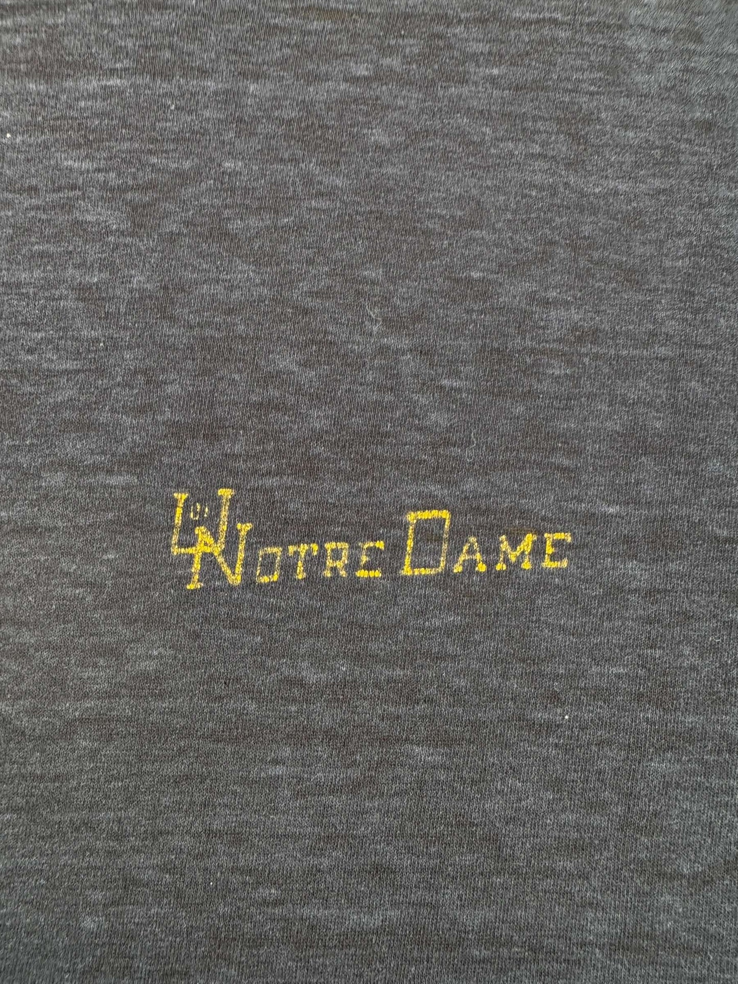 Graphic of Vintage Double Front Notre Dame Tee SZ M