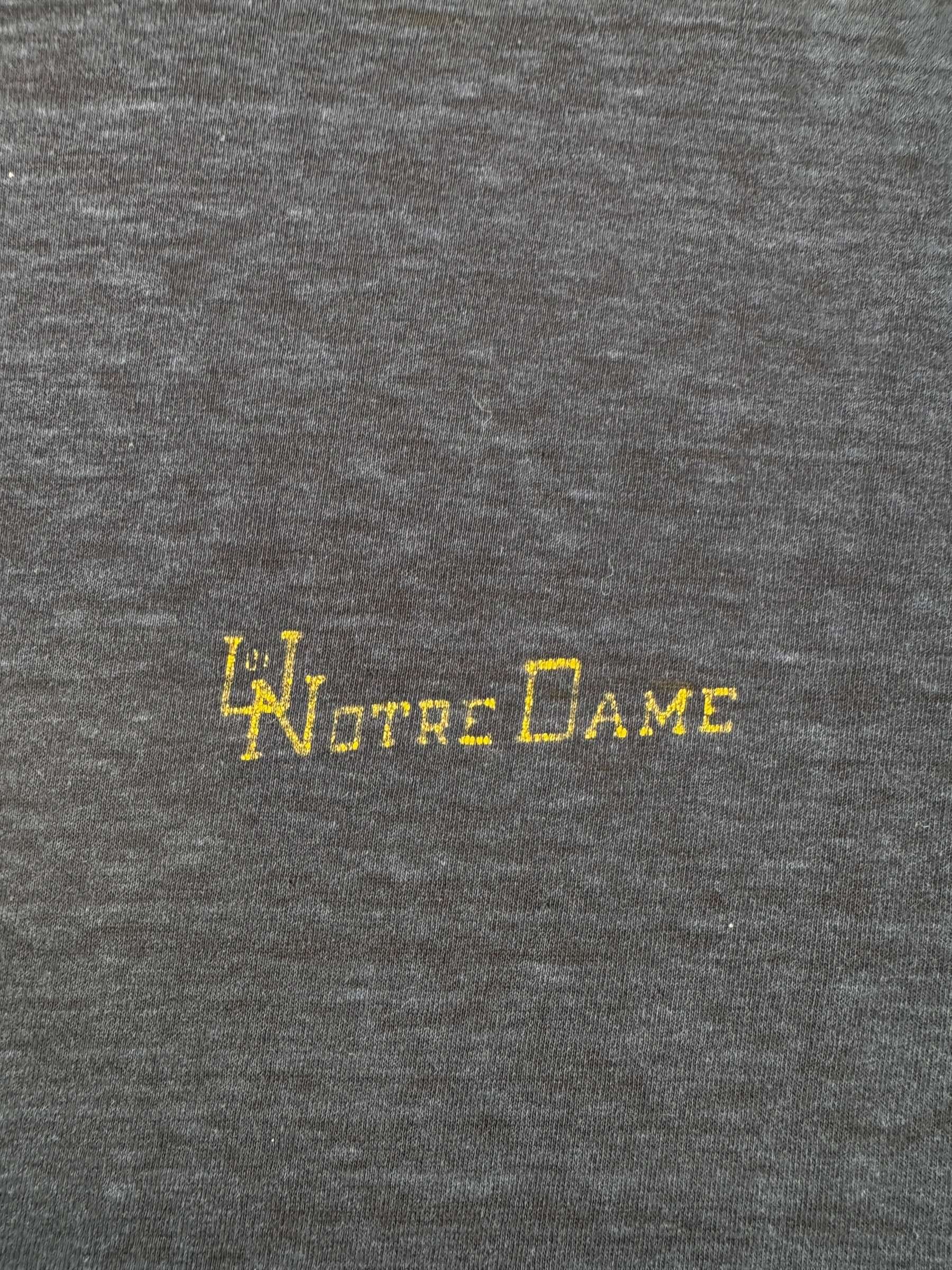 Graphic of Vintage Double Front Notre Dame Tee SZ M