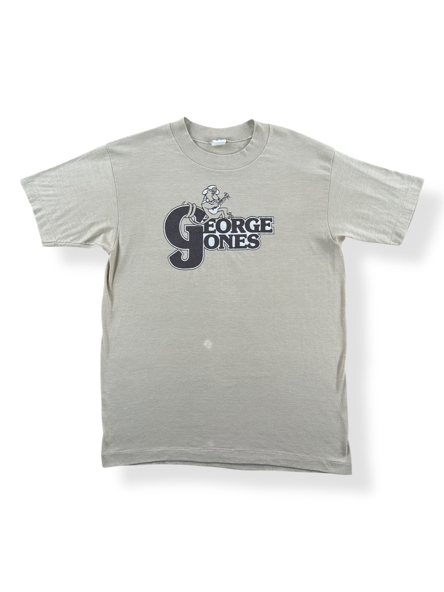 Front of Vintage George No Show Jones Tee SZ M