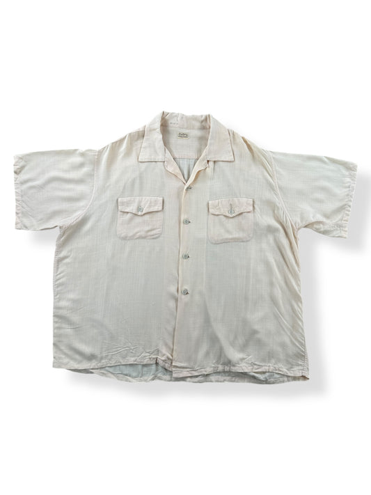 Front of Vintage Long Wear Short Sleeve Loop Collar Shirt SZ XL