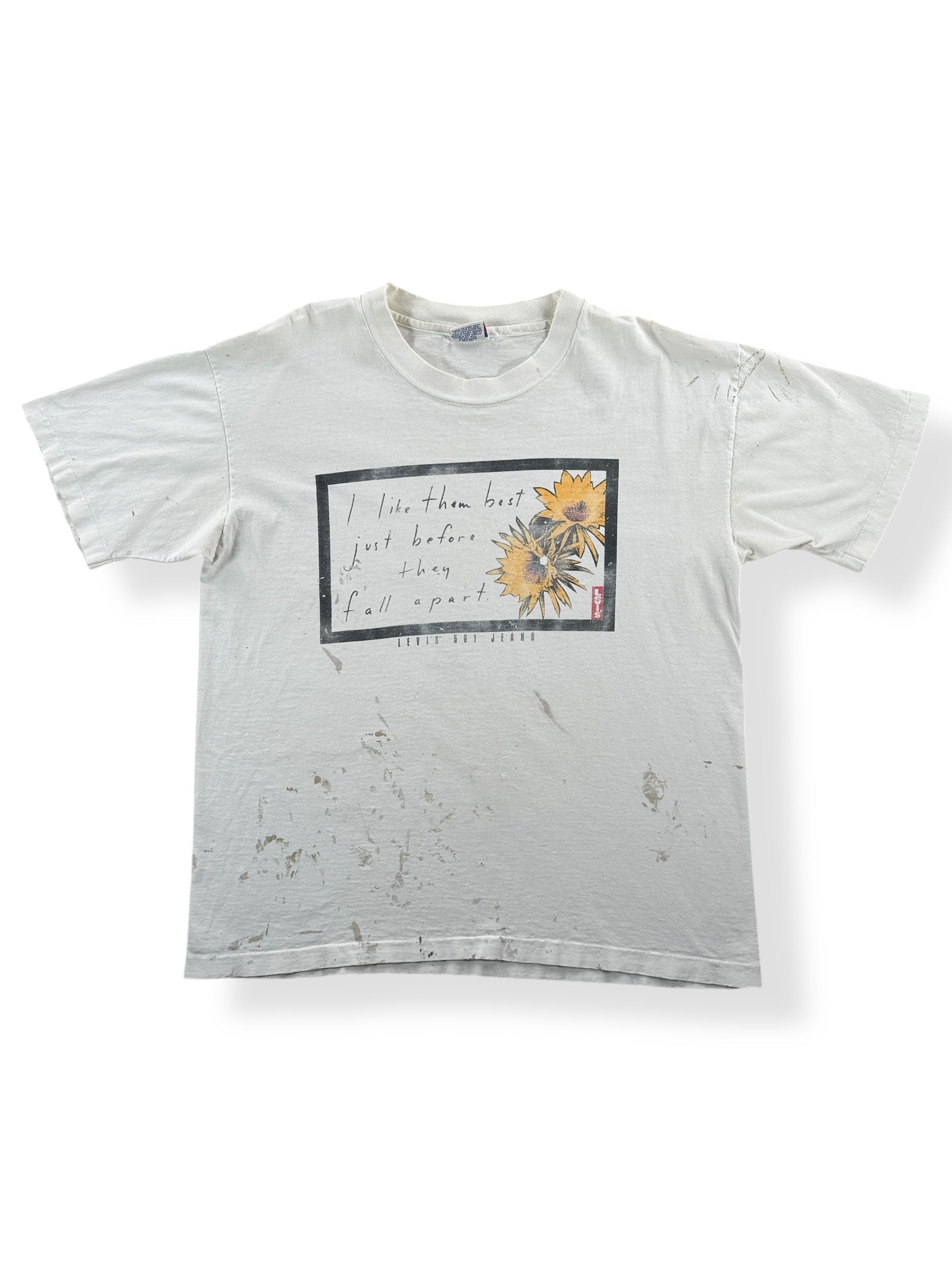 Front of Vintage Levi's Thrasher Tee SZ L AS IS
