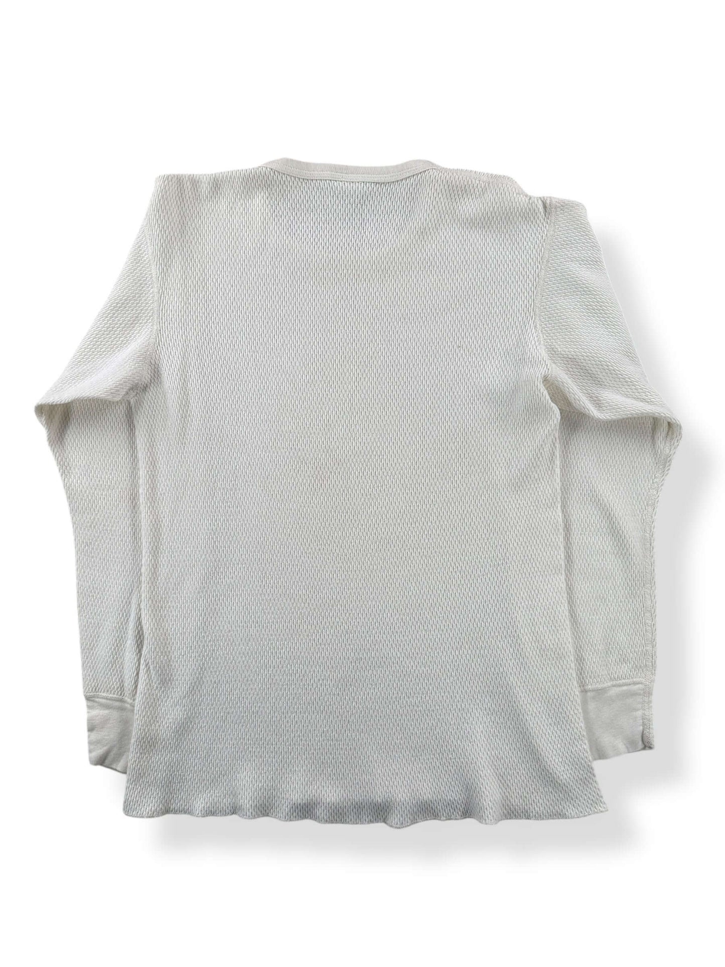 Back of Vintage St Johns Bay 100% Cotton Waffle Shirt SZ M Tall