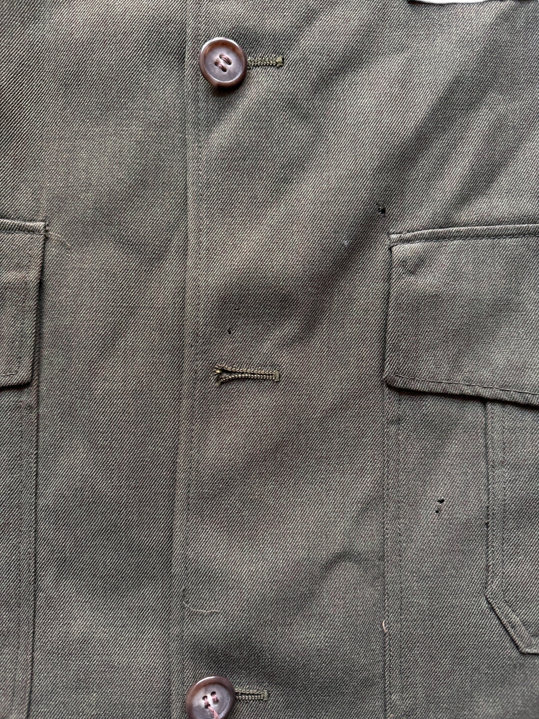 Missing Button on Vintage Nudelman Brothers Whipcord SZ L